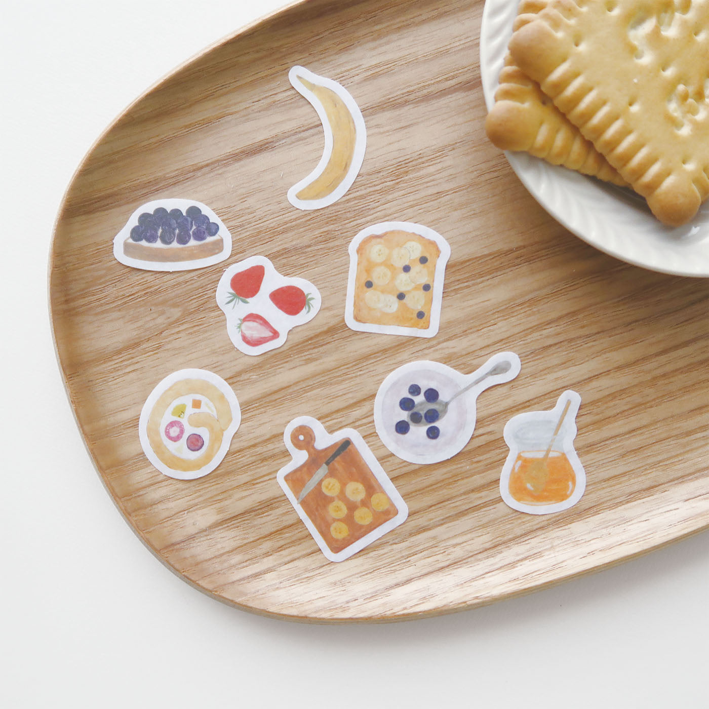 いわしまあゆ フレークシール｜おしゃれ かわいい スイーツ パン デザート イラスト アート 作家 和紙 和菓子 お菓子 ケーキ いちご ステッカー シール デコレーション ノート 手帳｜MATOKA マトカ