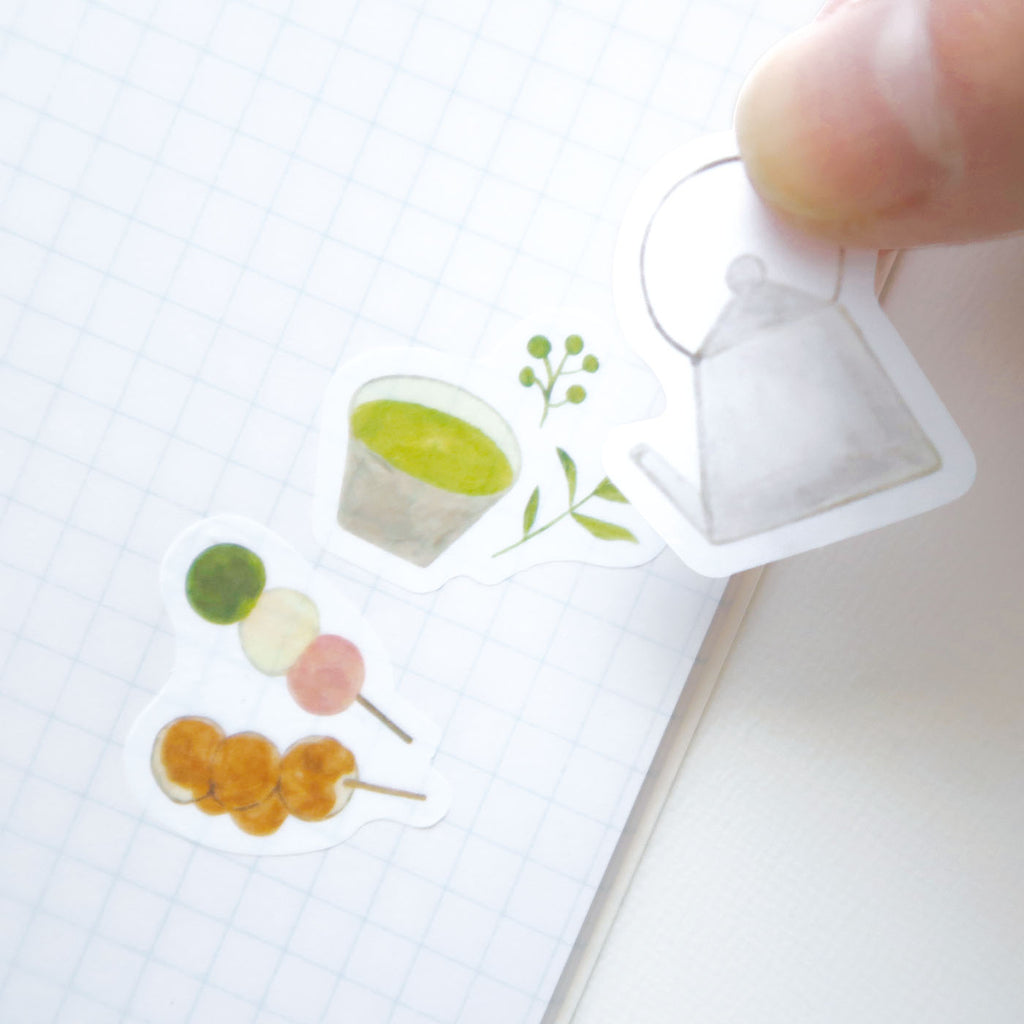 いわしまあゆ フレークシール｜おしゃれ かわいい スイーツ パン デザート イラスト アート 作家 和紙 和菓子 お菓子 ケーキ いちご ステッカー シール デコレーション ノート 手帳｜MATOKA マトカ