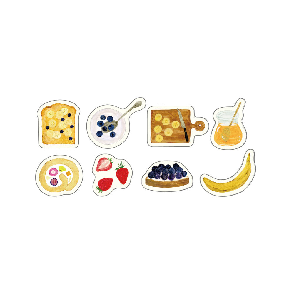 いわしまあゆ フレークシール｜おしゃれ かわいい スイーツ パン デザート イラスト アート 作家 和紙 和菓子 お菓子 ケーキ いちご ステッカー シール デコレーション ノート 手帳｜MATOKA マトカ