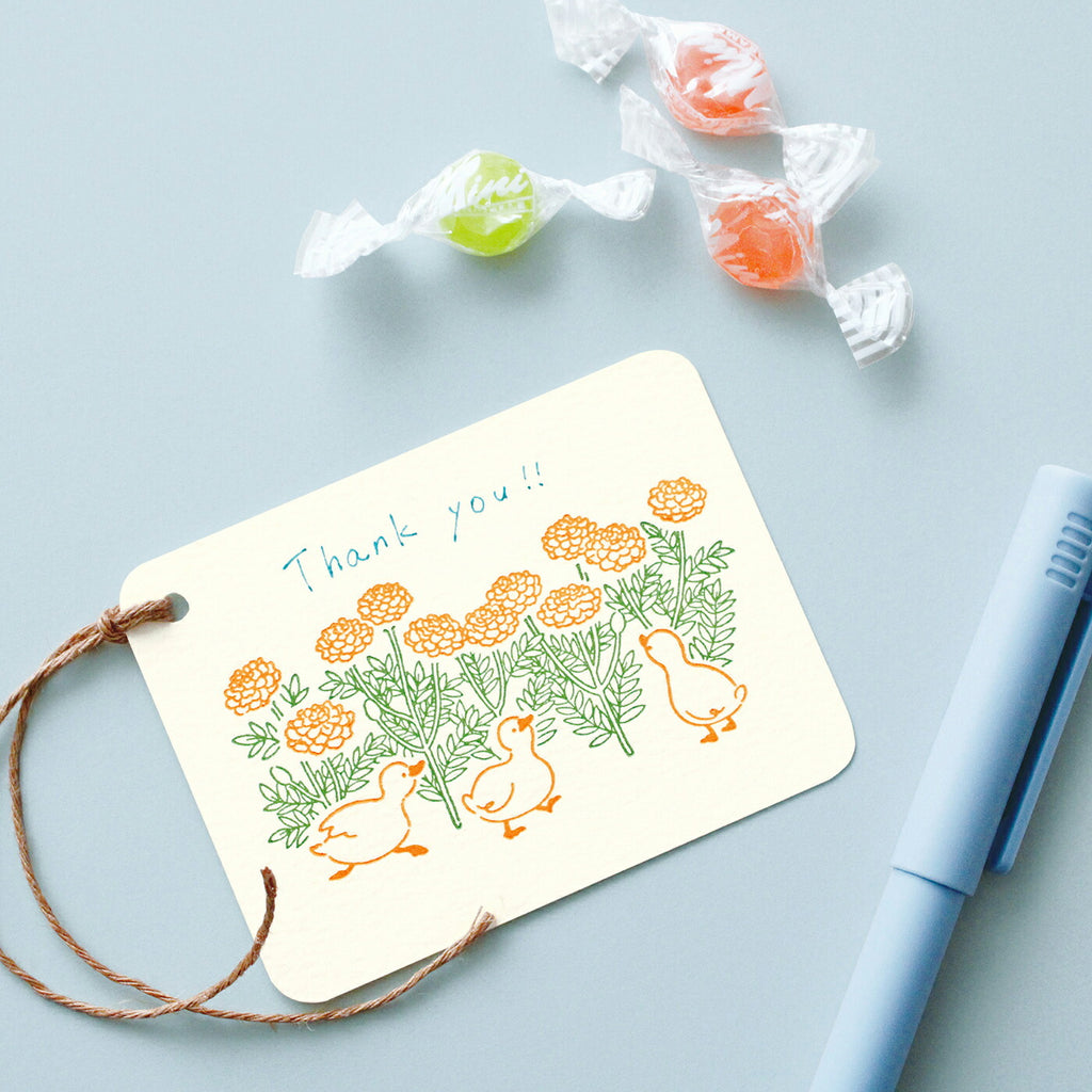 PETIT ET GRAND プティ・エ・グラン ギフトタグ｜GIFT TAG おしゃれ かわいい 活版印刷 アニマル 動物 ギフト お祝い 誕生日 フラワー 花 贈り物 恐竜 ペンギン パンダ ゴリラ｜MATOKA マトカ