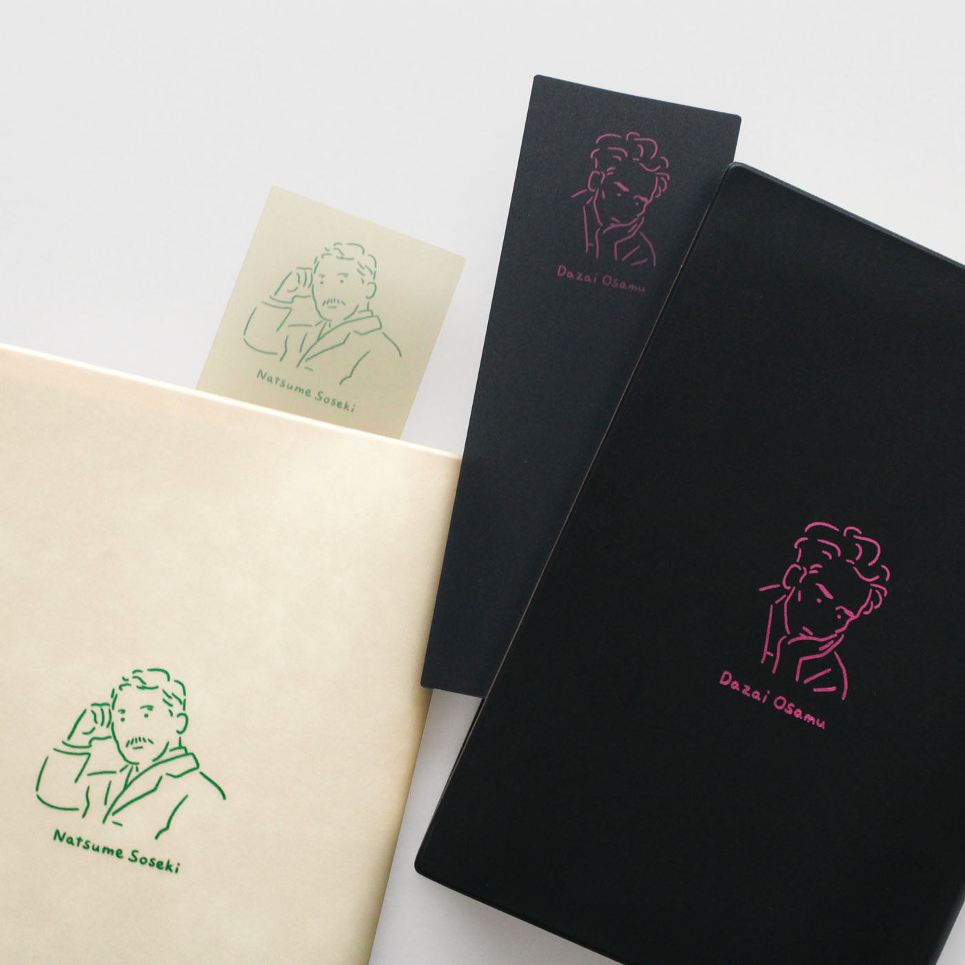 BUNGOU 文豪 ブックマーク｜しおり 読書 本 ブックカバー 文庫本 単行本 読書カバー 文学 教科書 箔押し おしゃれ 可愛い 手帳 アート｜MATOKA マトカ