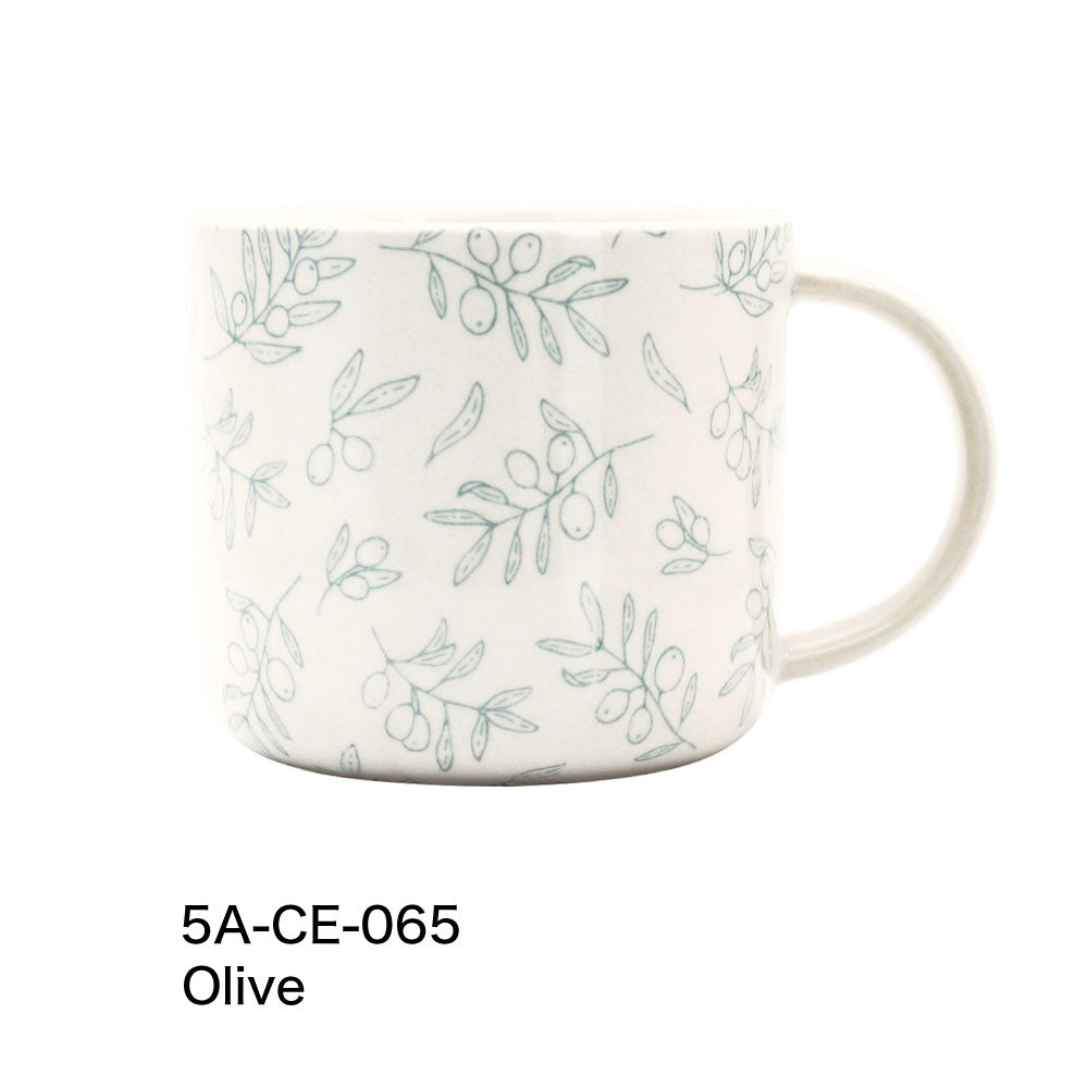 Delicat デリカ マグカップ｜食器 コップ マグ ティーセット カップ 美濃焼 誕生日 ギフト プレゼント おしゃれ 可愛い 上品 陶器 日本製 300ml オリーブ かすみ草 金木犀 花｜SERATA セラータ
