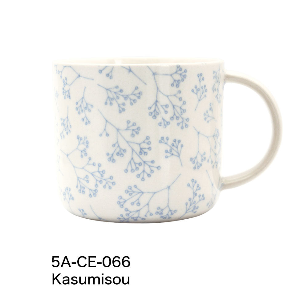 Delicat デリカ マグカップ｜食器 コップ マグ ティーセット カップ 美濃焼 誕生日 ギフト プレゼント おしゃれ 可愛い 上品 陶器 日本製 300ml オリーブ かすみ草 金木犀 花｜SERATA セラータ