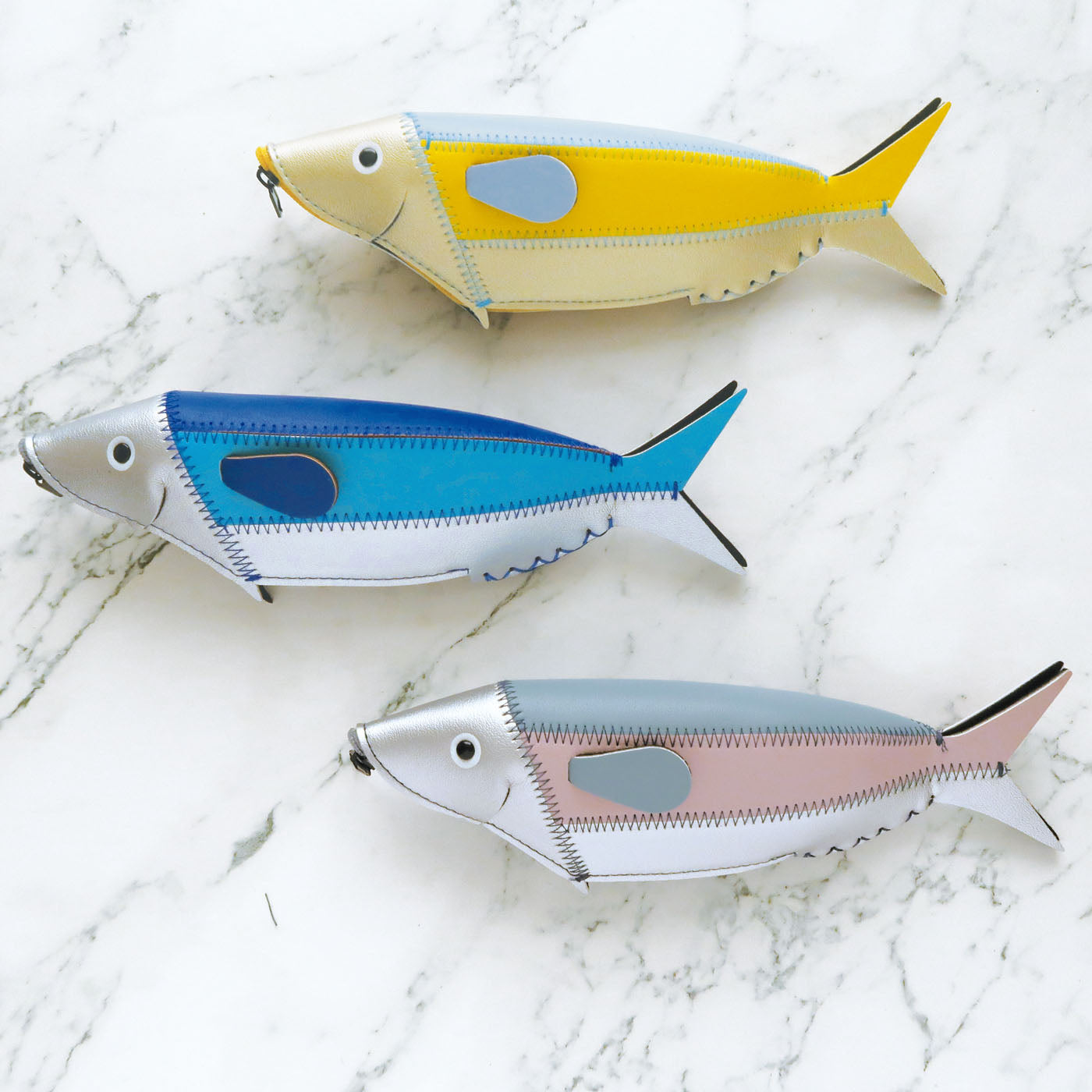 フィッシュケース（FISH CASE）｜小物入れ 収納 ケース ポーチ ペンケース 魚 さかな 文具小物 ペン  メガネ メガネケース ユニーク 個性的｜MATOKA マトカ