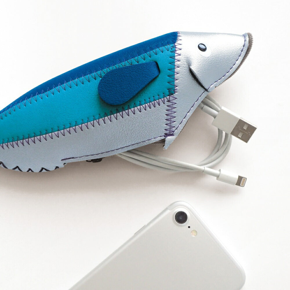 フィッシュケース（FISH CASE）｜小物入れ 収納 ケース ポーチ ペンケース 魚 さかな 文具小物 ペン  メガネ メガネケース ユニーク 個性的｜MATOKA マトカ