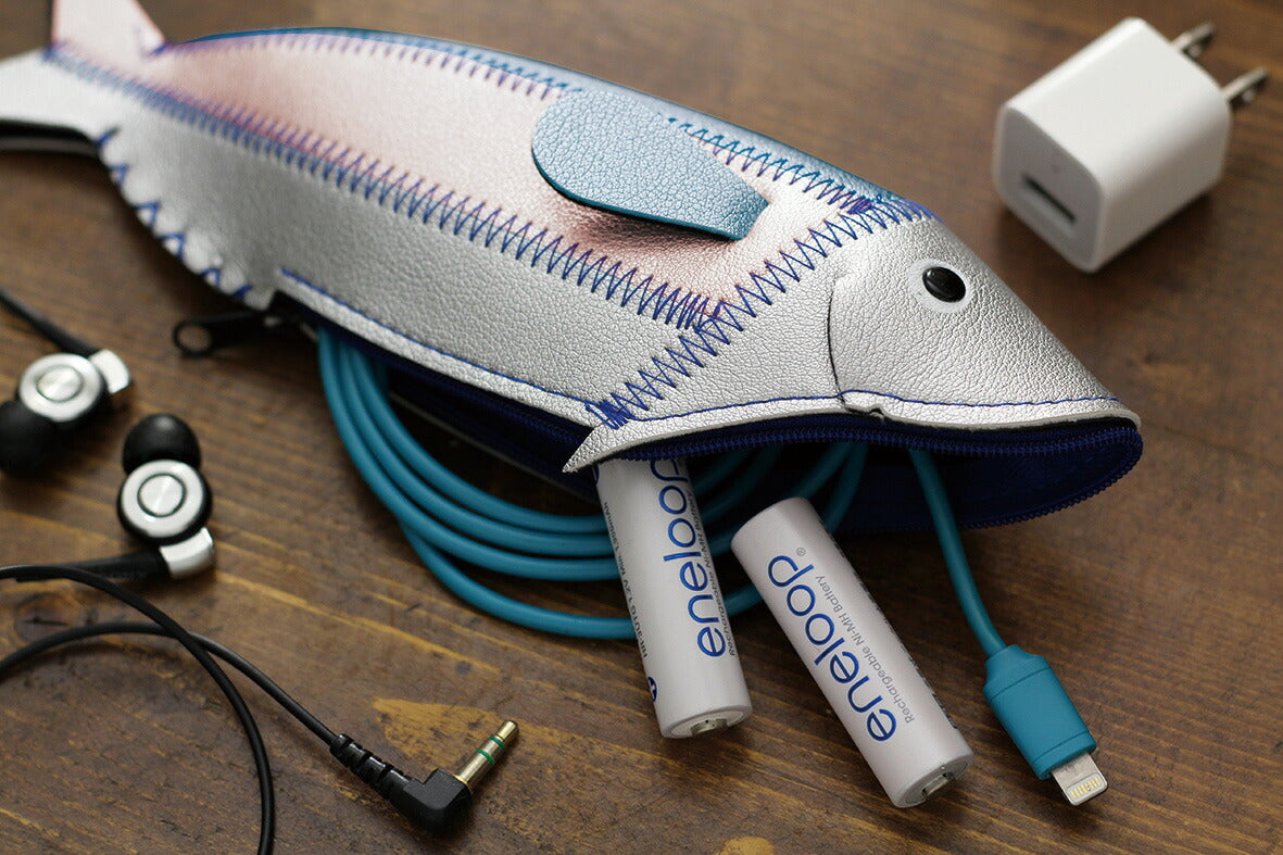 フィッシュケース（FISH CASE）｜小物入れ 収納 ケース ポーチ ペンケース 魚 さかな 文具小物 ペン  メガネ メガネケース ユニーク 個性的｜MATOKA マトカ