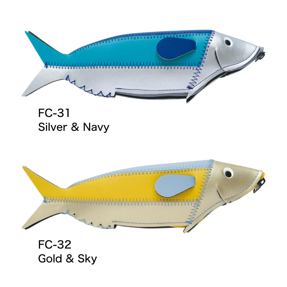フィッシュケース（FISH CASE）｜小物入れ 収納 ケース ポーチ ペンケース 魚 さかな 文具小物 ペン  メガネ メガネケース ユニーク 個性的｜MATOKA マトカ