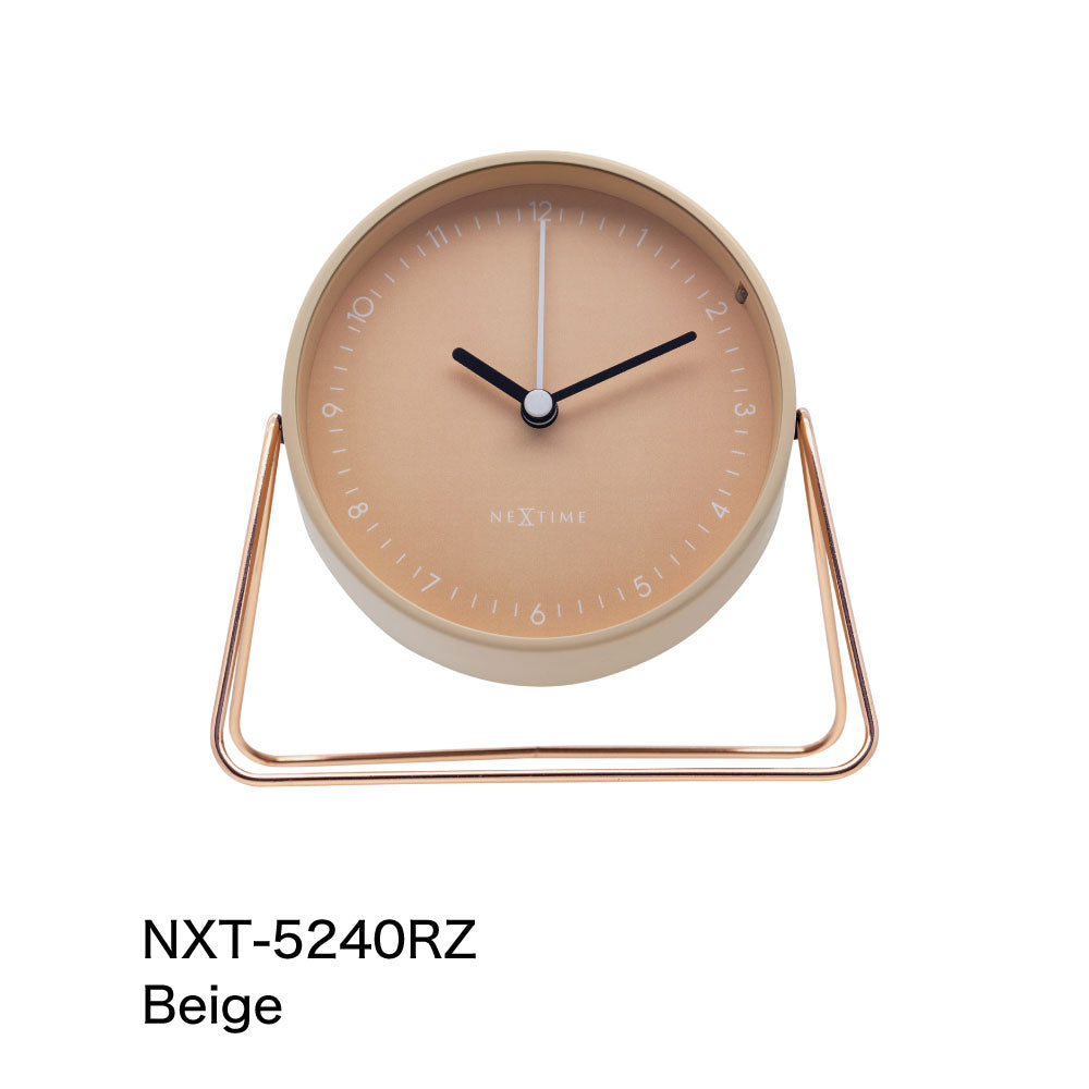 Berlin Table 置き時計｜table clock 時計 インテリア デザイン おしゃれ アート 引越し お祝い プレゼント ギフト モダンデザイン  デザイン時計 かっこいい シンプル テーブルクロック アラーム 目覚まし時計 ベージュ