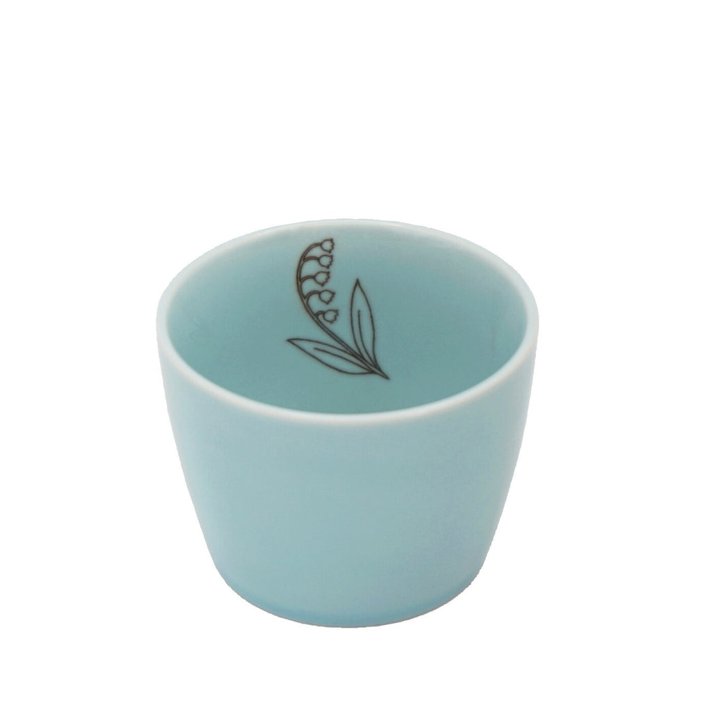 Flora フローラ フリーカップ｜食器 カップ 美濃焼 誕生日 ギフト プレゼント おしゃれ 可愛い 上品 陶器 日本製 150ml 花 すずらん チューリップ ミモザ ボタニカル 小鉢 小物｜SERATA セラータ
