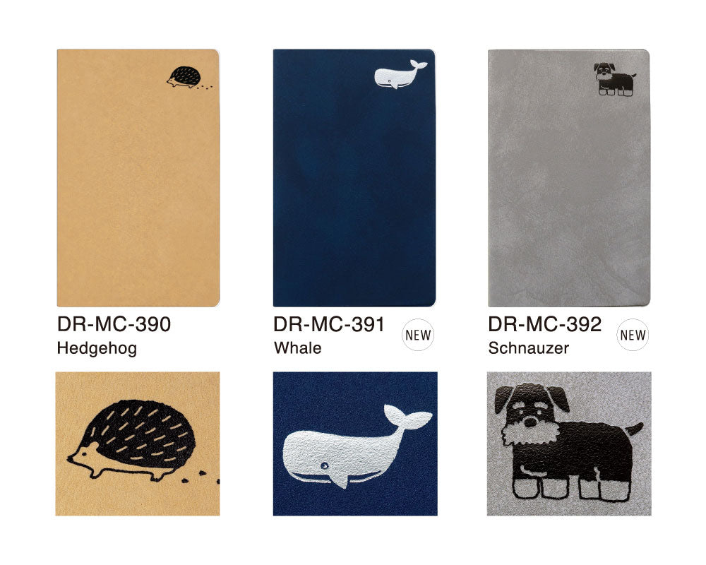 手帳 2026 マトカ 2026年（2025年10月始まり）ダイアリー スケジュール帳｜新書判 コンパクトマンスリー（月間ブロック）『ブレイクタイム｜BREAK TIME』大人かわいい ハリネズミ クジラ シュナウザー