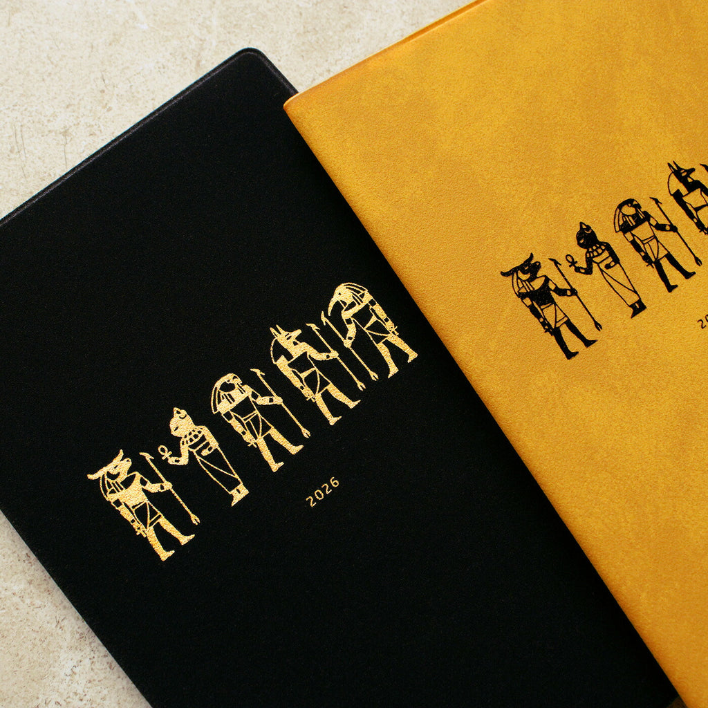 手帳 2026 マトカ 2026年（2025年10月始まり）ダイアリー スケジュール帳｜新書判 コンパクトマンスリー（月間ブロック）『パピルス｜PAPYRUS』大人かわいい エジプト エジプシャン