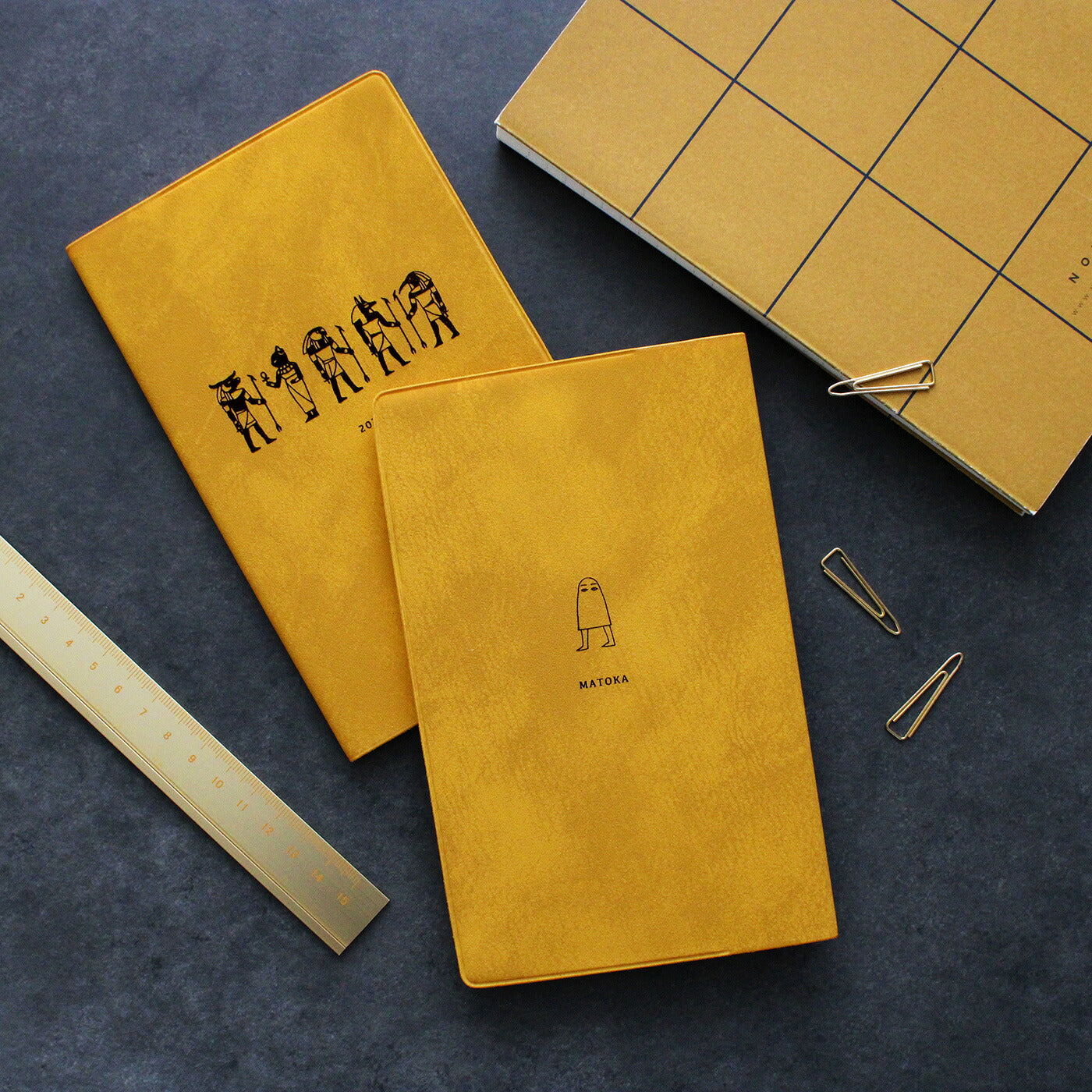 手帳 2026 マトカ 2026年（2025年10月始まり）ダイアリー スケジュール帳｜新書判 コンパクトマンスリー（月間ブロック）『パピルス｜PAPYRUS』大人かわいい エジプト エジプシャン