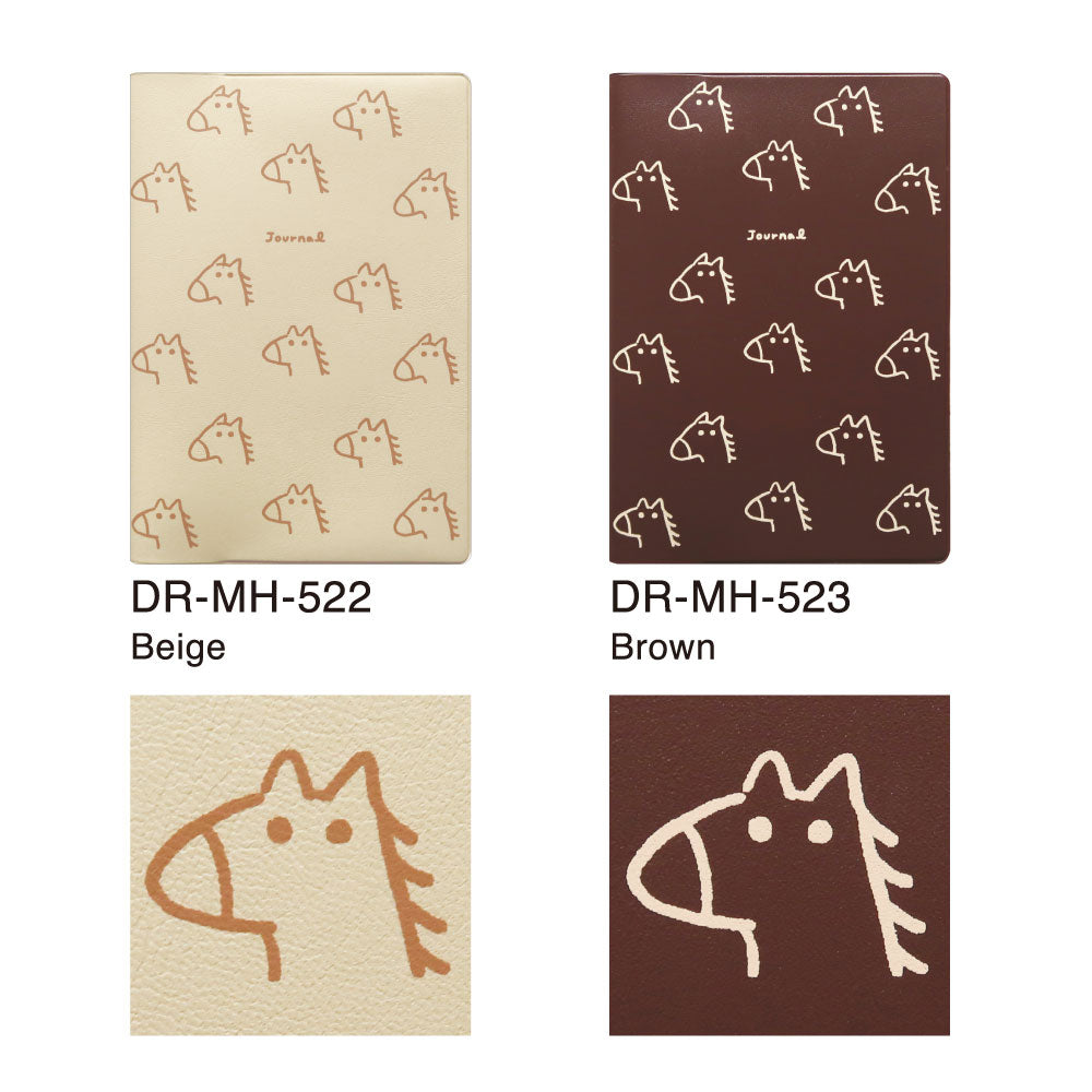 手帳 2026 マトカ 2026年（2025年10月始まり）ダイアリー スケジュール帳｜B6サイズ マンスリー・フルカラー（月間ブロック）『ゆるウマ｜YURUUMA』大人かわいい 午 干支 馬 うま