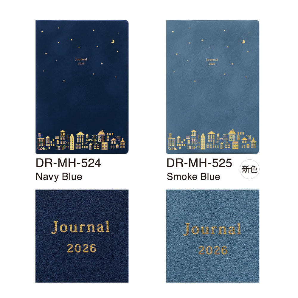 手帳 2026 マトカ 2026年（2025年10月始まり）ダイアリー スケジュール帳｜B6サイズ マンスリー・フルカラー（月間ブロック）『ナイトホーク｜NIGHTHAWK』大人かわいい おしゃれ 星