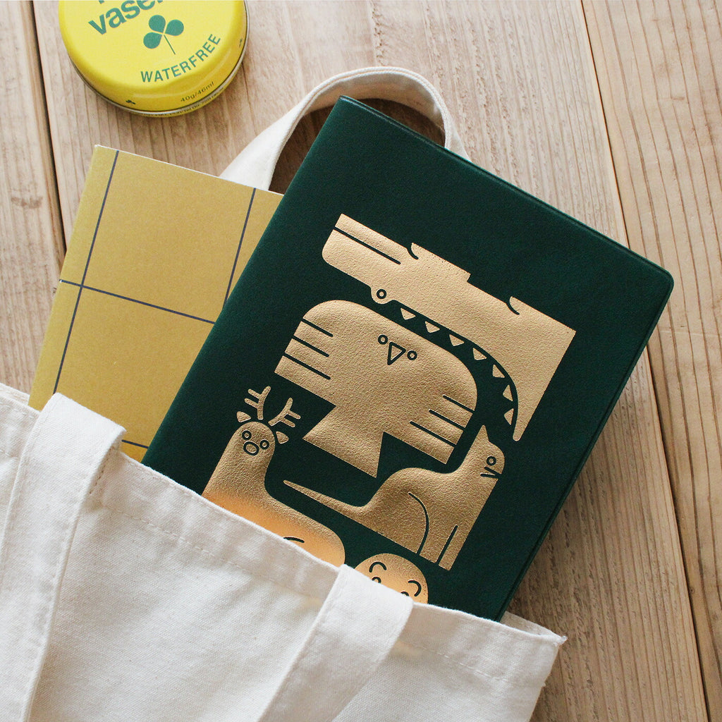 手帳 2026 マトカ 2026年（2025年10月始まり）ダイアリー スケジュール帳｜B6サイズ マンスリー・フルカラー（月間ブロック）『積み木｜TSUMIKI』大人かわいい アニマル 動物 鹿 ネコ ワニ 鳥