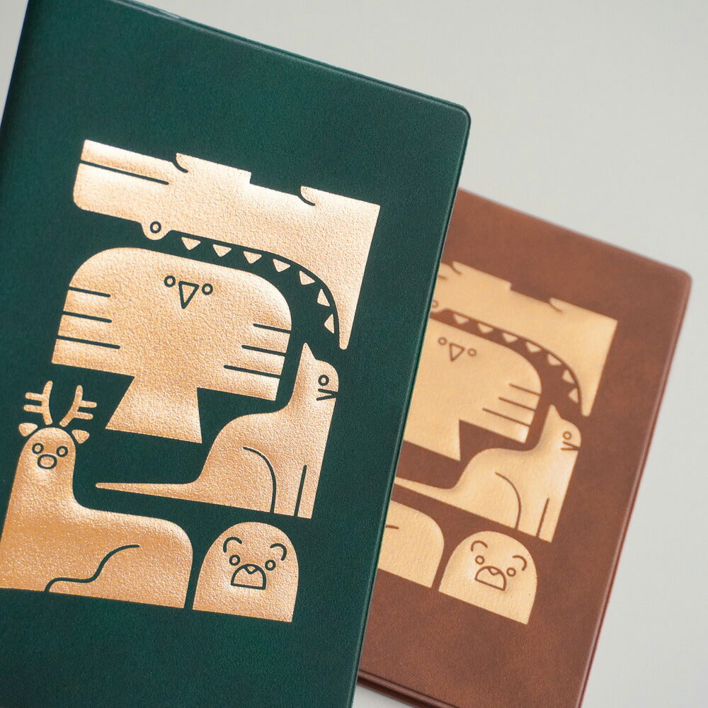 手帳 2026 マトカ 2026年（2025年10月始まり）ダイアリー スケジュール帳｜B6サイズ マンスリー・フルカラー（月間ブロック）『積み木｜TSUMIKI』大人かわいい アニマル 動物 鹿 ネコ ワニ 鳥