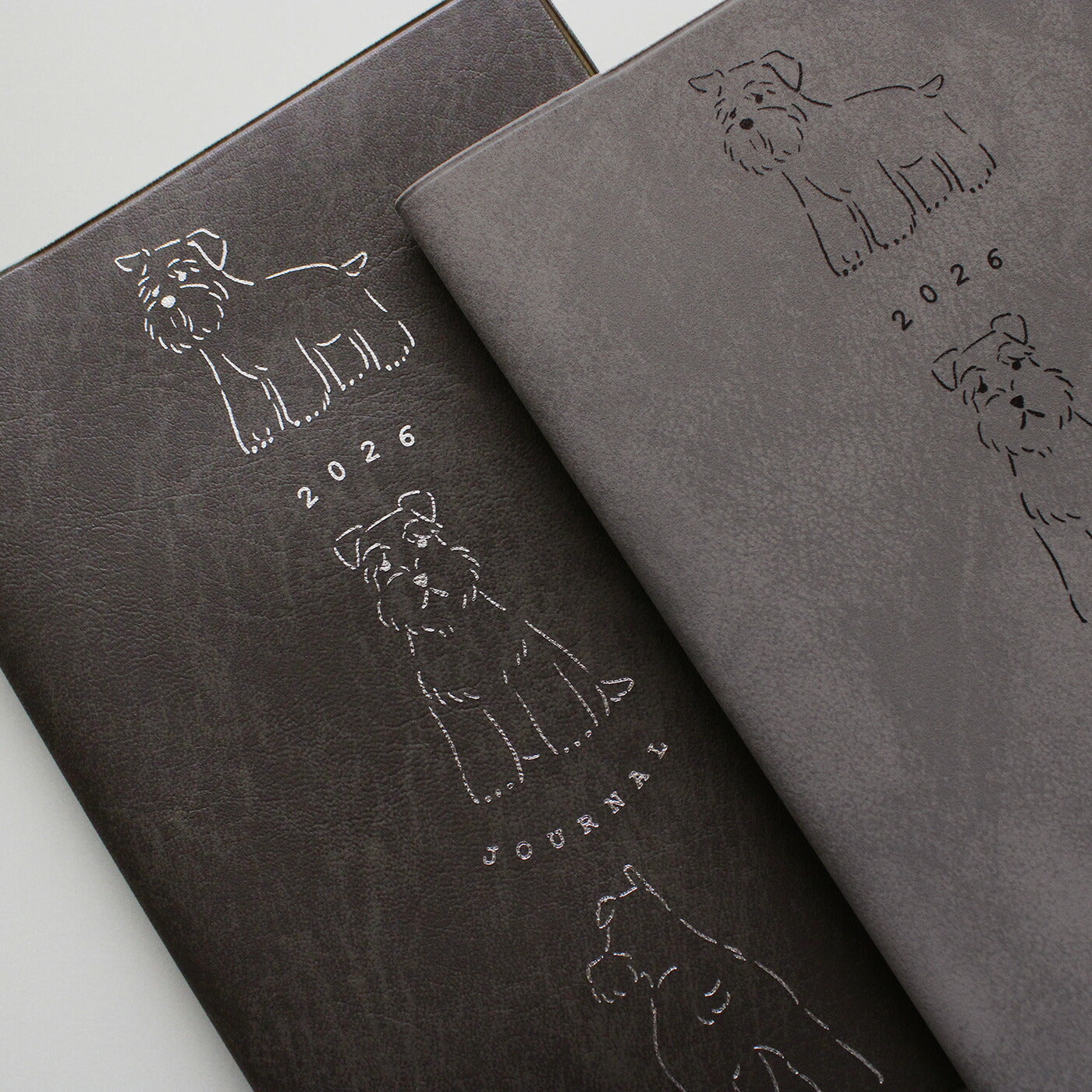 手帳 2026 マトカ 2026年（2025年10月始まり）ダイアリー スケジュール帳｜B6サイズ マンスリー・フルカラー（月間ブロック）『ラウンドシュナウザー｜ROUND SCHNAUZER』大人かわいい シュナウザー