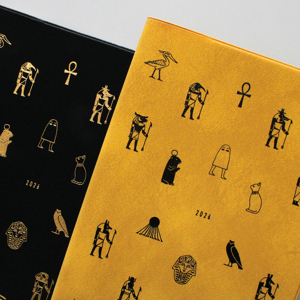 手帳 2026 マトカ 2026年（2025年10月始まり）ダイアリー スケジュール帳｜B6サイズ マンスリー・スタンダード（月間ブロック）『エジプシャン｜EGYPTIAN』大人かわいい エジプシャン エジプト メジェド