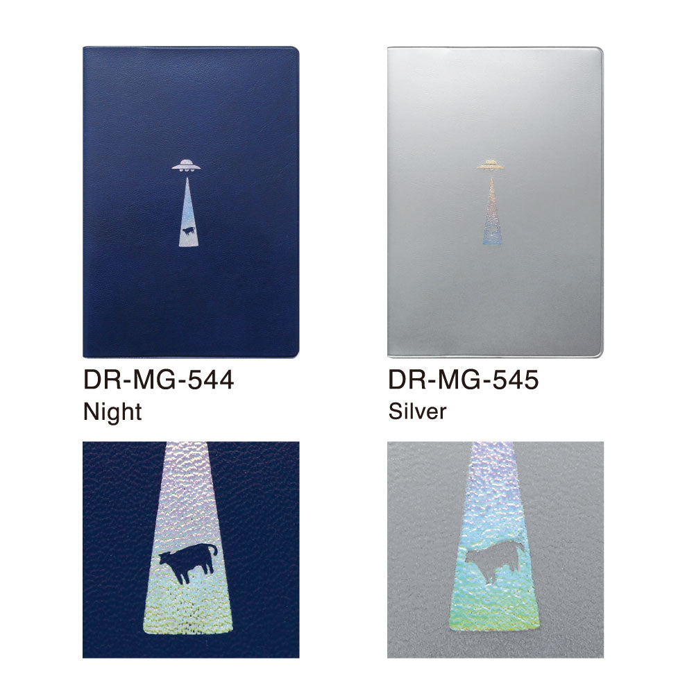 手帳 2026 マトカ 2026年（2025年10月始まり）ダイアリー スケジュール帳｜B6サイズ マンスリー・スタンダード（月間ブロック）『アブダクション｜UFO』大人かわいい ムー 未確認飛行物体 牛 ウシ