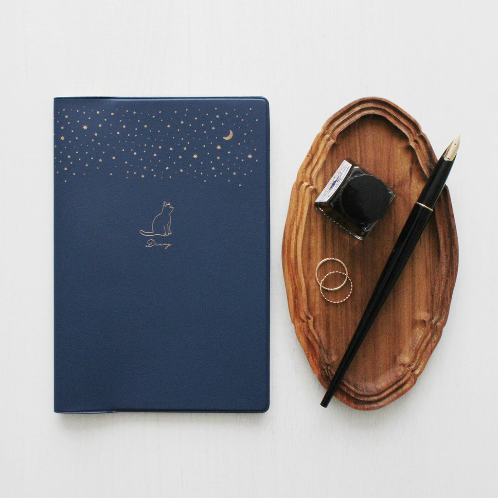 手帳 2026 マトカ 2026年（2025年10月始まり）ダイアリー スケジュール帳｜B6サイズ マンスリー・スタンダード（月間ブロック）『スターリー｜STARRY』大人かわいい 文房具 星座 ユニコーン 猫 ネコ