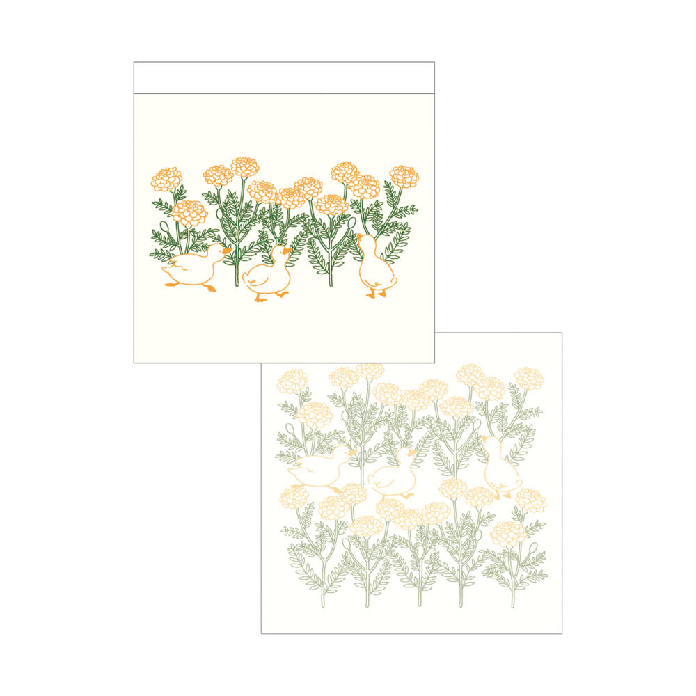 PETIT ET GRAND メモパッド｜プティ・エ・グラン MEMO PAD おしゃれ かわいい アニマル 動物 フラワー 花 メモ ラッピング｜MATOKA マトカ