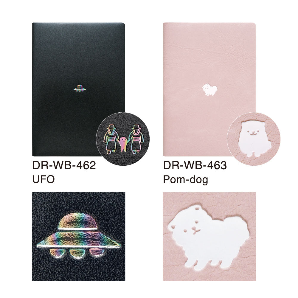 手帳 2026 マトカ 2026年（2025年10月始まり）ダイアリー スケジュール帳｜B6サイズ ウィークリー・レフト式（週間ホリゾンタル）『ワンポイント アニマル｜POINT ANIMAL』動物 犬 クジラ ポメラニアン カバ アザラシ UFO サル カニ