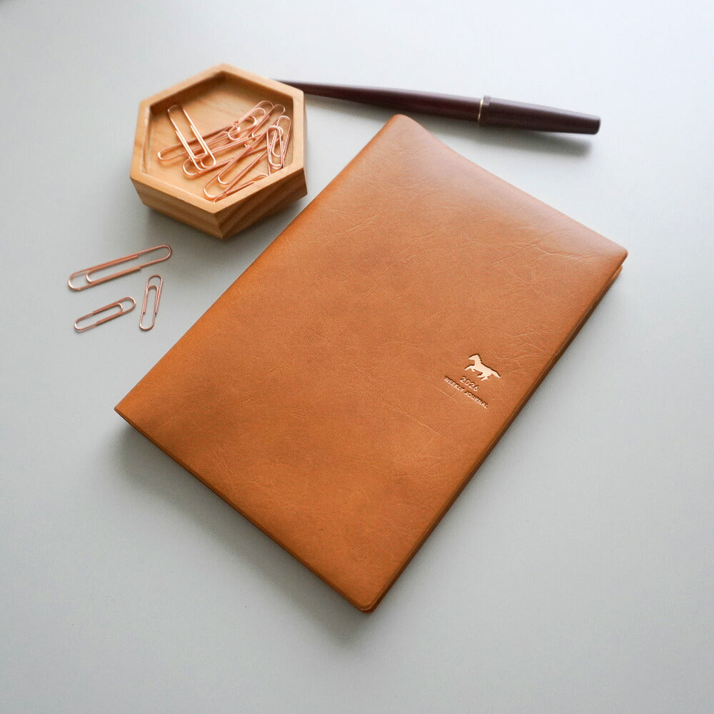 【限定】手帳 2026 マトカ 2026年（2025年10月始まり）ダイアリー スケジュール帳｜B6サイズ ウィークリー・ブロック式（週間ブロック・日記帳）『ソフィア｜SOFIA』干支 馬 午 猫 ネコ