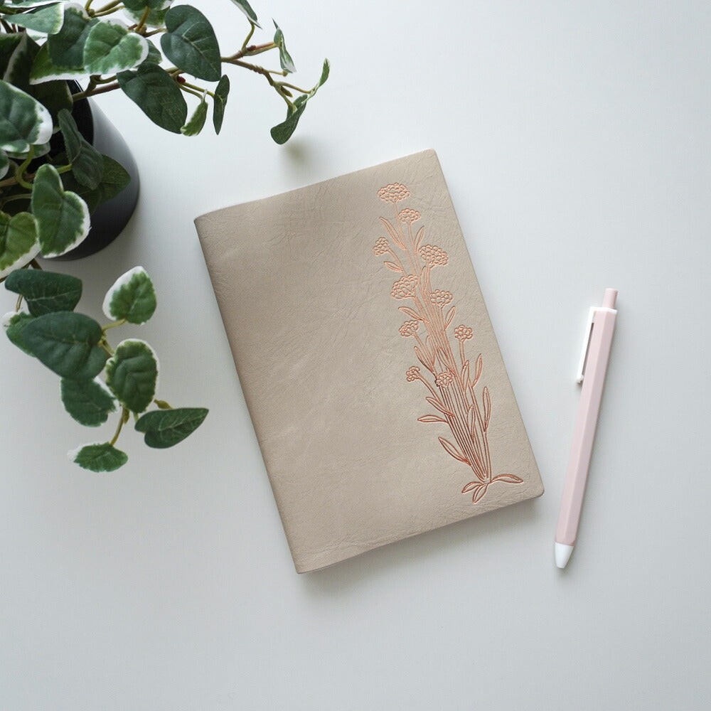 【限定】手帳 2026 マトカ 2026年（2025年10月始まり）ダイアリー スケジュール帳｜B6サイズ ウィークリー・ブロック式（週間ブロック・日記帳）『野花』花 フラワー 植物