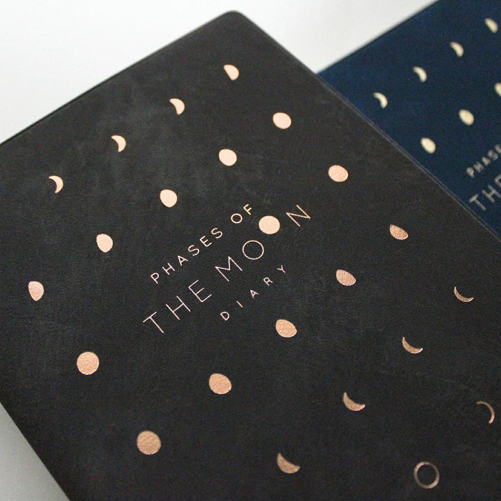 手帳 2026 マトカ 2026年（2025年10月始まり）ダイアリー スケジュール帳｜B6サイズ ウィークリー・ブロック式（週間ブロック・日記帳）『月の満ち欠け｜THE MOON』大人かわいい