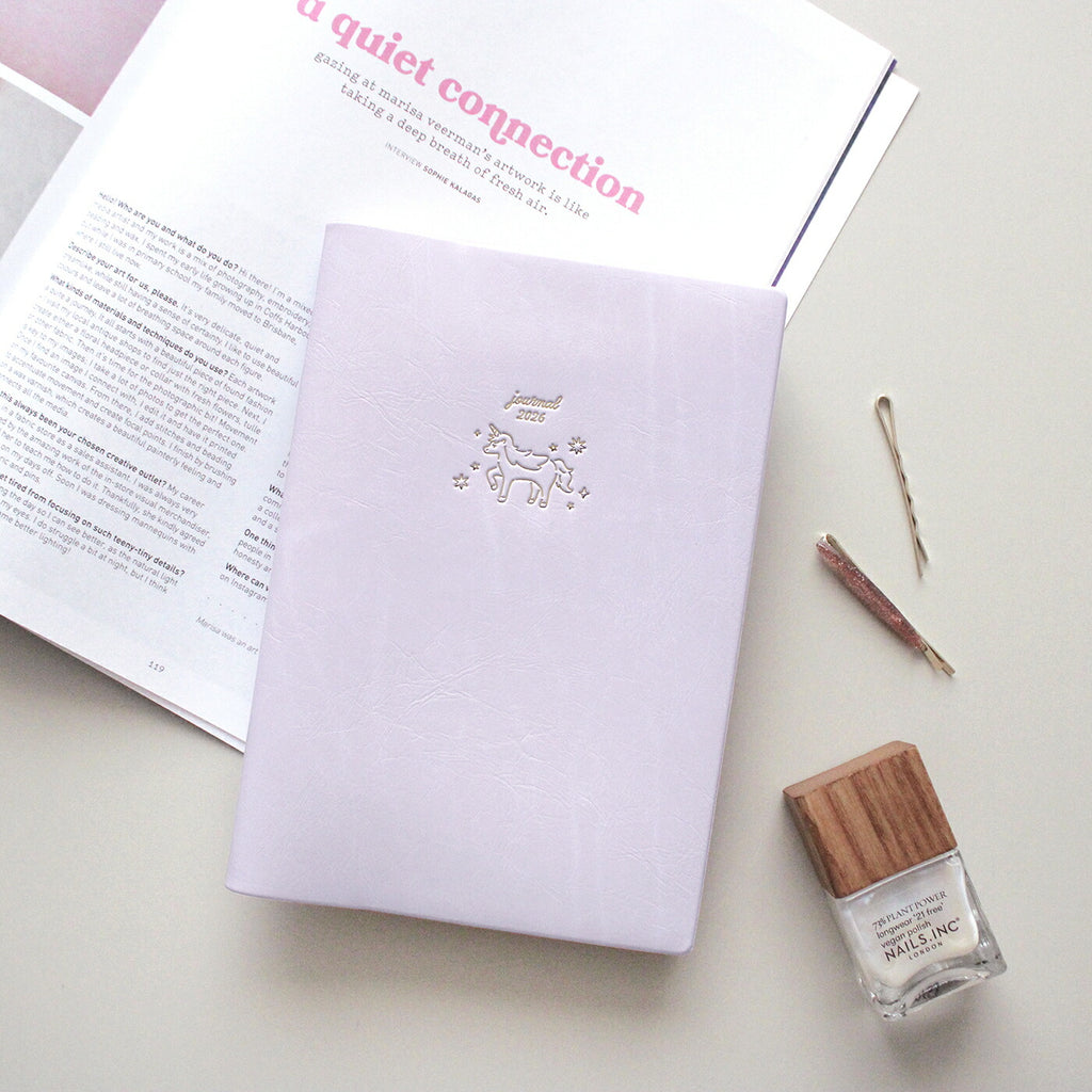 手帳 2026 マトカ 2026年（2025年10月始まり）ダイアリー スケジュール帳｜B6サイズ ウィークリー・ブロック式（週間ブロック・日記帳）『シュクレ｜SUCRE』大人かわいい シマエナガ ネコ ユニコーン