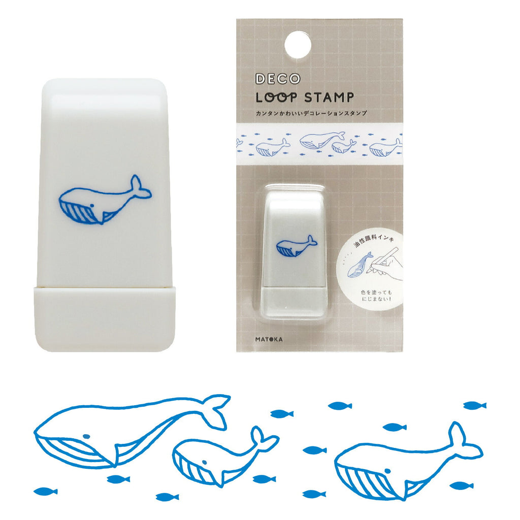 DECO LOOP STAMP デコ ループスタンプ｜おしゃれ かわいい 動物 恐竜 ダイナソー シマエナガ 土偶 エジプシャン メジェド パンダ クジラ ハリネズミ デコレーション ノート 手帳 スタンプ ローラー デコ 犬 猫 ゴリラ 星 馬｜MATOKA マトカ【yp】