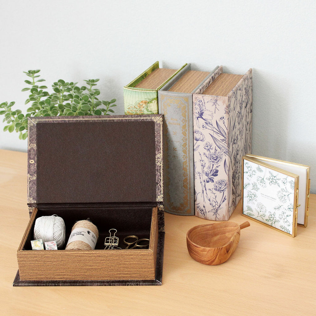BOOK BOX ブックボックス｜おしゃれ レトロ 本 ケース 小物入れ 小物 収納 ボックス インテリア 書斎 パッケージ 入れ物 洋書 クラシック ヴィンテージ｜MATOKA マトカ