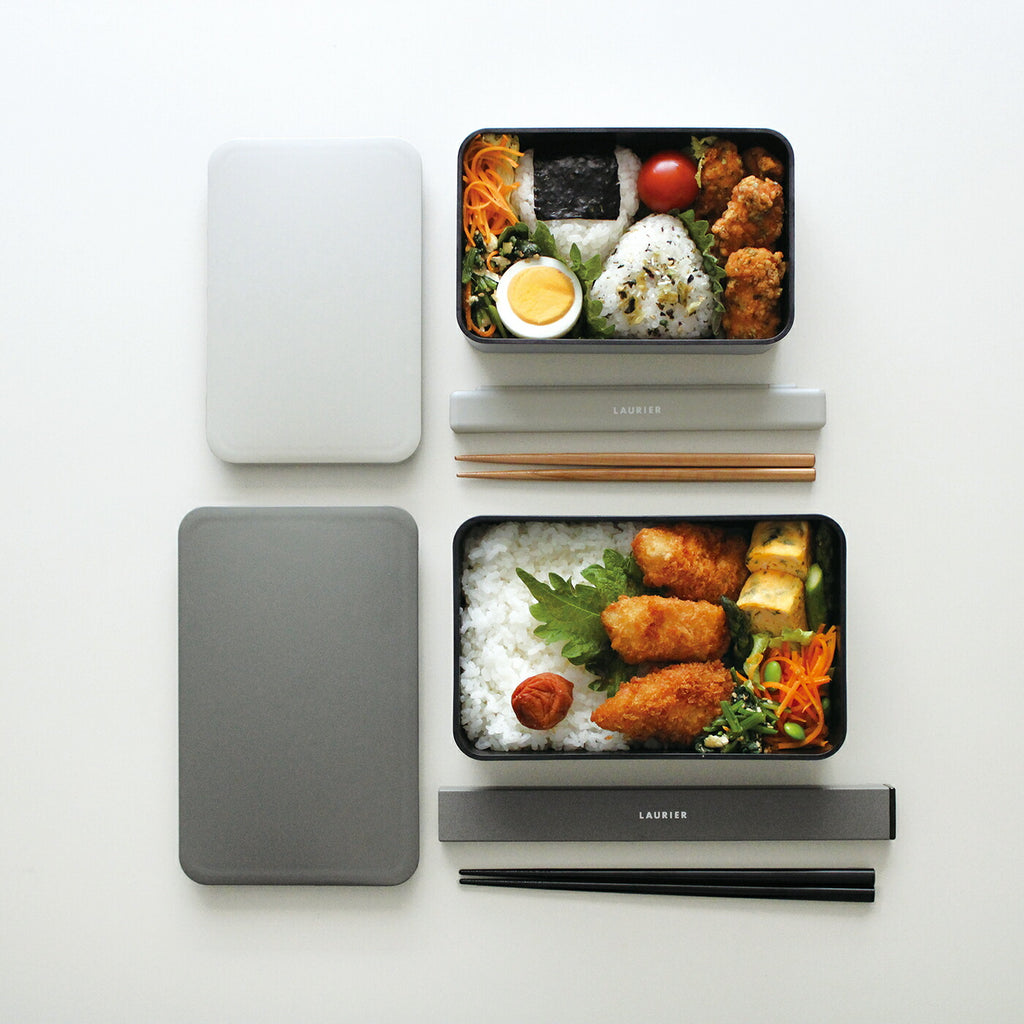LAURIER ローリエ お箸箱セット｜CHOPSTICKS SET 箸箱 弁当 ランチ お弁当 シンプル 大人 女子 男子 かわいい おしゃれ 弁当 グレー メンズ シック