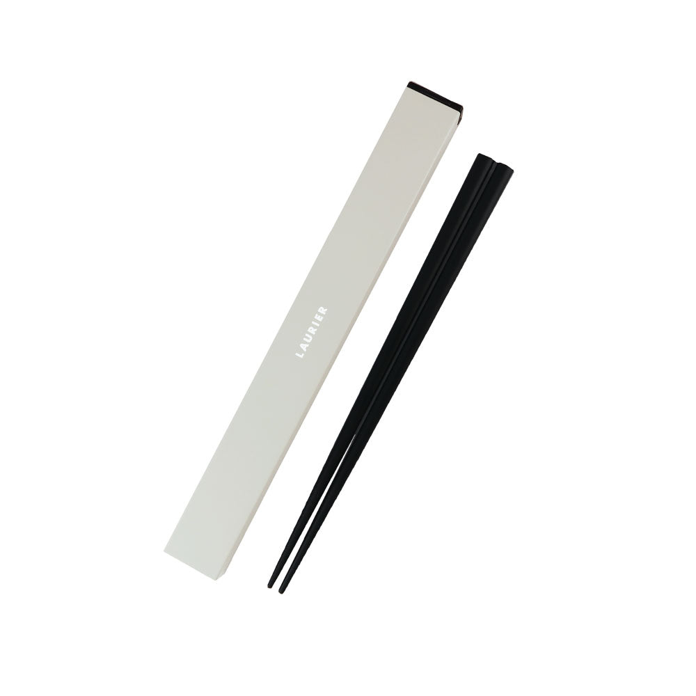 LAURIER ローリエ スライド お箸箱セット｜SLIDE CHOPSTICKS SET 箸箱 弁当 ランチ 箸 カトラリー シンプル 大人 女子 男子 かわいい おしゃれ 弁当 グレー メンズ シック