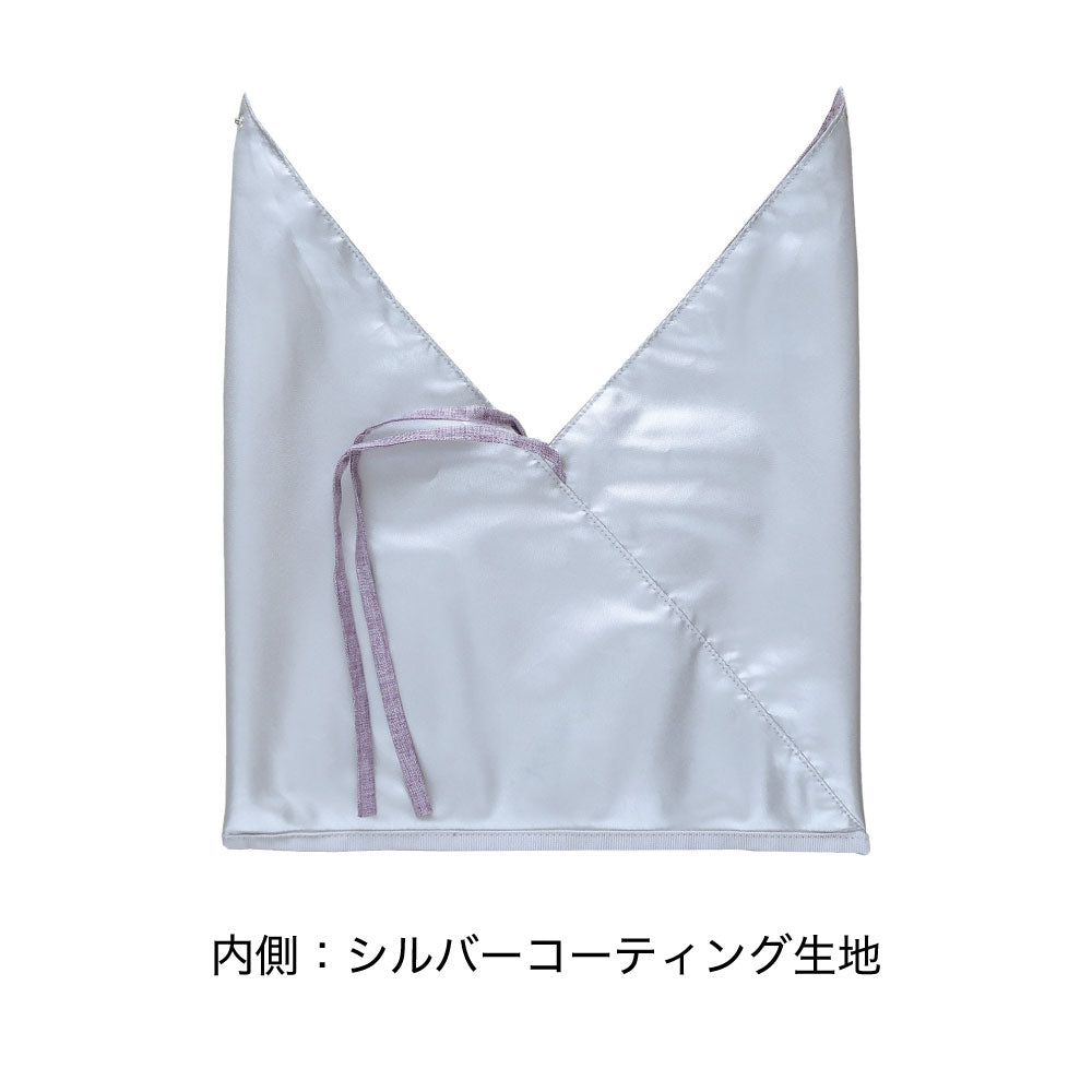 LINDEN リンデン 保冷あづま袋｜おしゃれ かわいい ランチ レシピ お弁当 風呂敷 シンプル 行楽 遠足 ランチバッグ ピクニックハイキング お弁当袋 子供 保冷 巾着 ベージュ パープル グリーン｜LEAFLETS