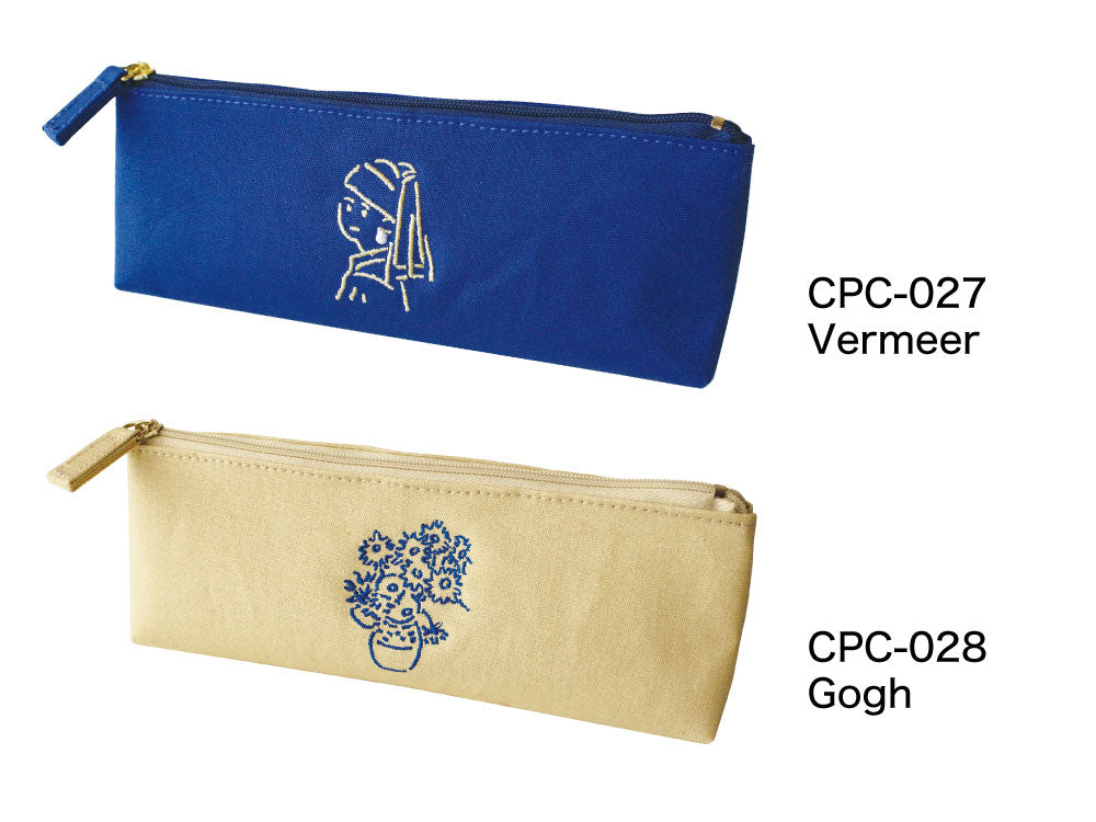 CANVAS PEN CASE キャンバスペンケース A｜おしゃれ かわいい 高校生 中学生 入学 シンプル 小物入れ キャンバス シンプル 大容量 マスターピース 刺繍 帆布｜MATOKA マトカ
