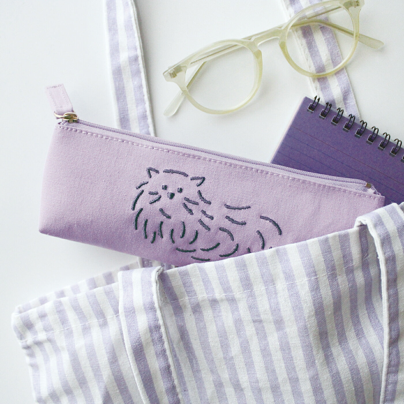 CANVAS PEN CASE キャンバスペンケース A｜おしゃれ かわいい 高校生 中学生 入学 シンプル 小物入れ キャンバス シンプル 大容量 マスターピース 刺繍 帆布｜MATOKA マトカ