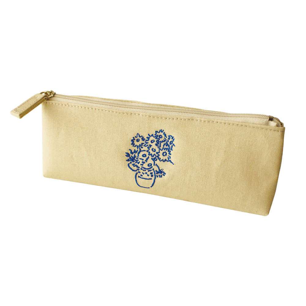 CANVAS PEN CASE キャンバスペンケース A｜おしゃれ かわいい 高校生 中学生 入学 シンプル 小物入れ キャンバス シンプル 大容量 マスターピース 刺繍 帆布｜MATOKA マトカ