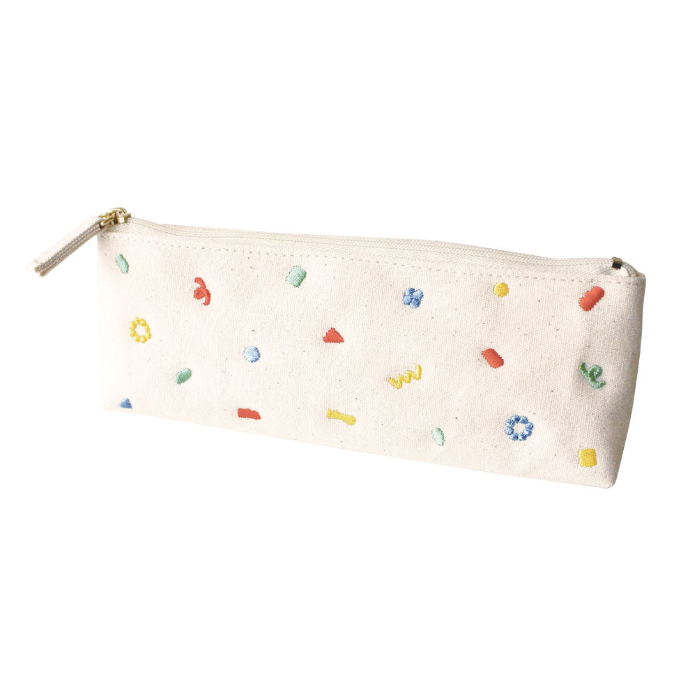 CANVAS PEN CASE キャンバスペンケース A｜おしゃれ かわいい 高校生 中学生 入学 シンプル 小物入れ キャンバス シンプル 大容量 マスターピース 刺繍 帆布｜MATOKA マトカ