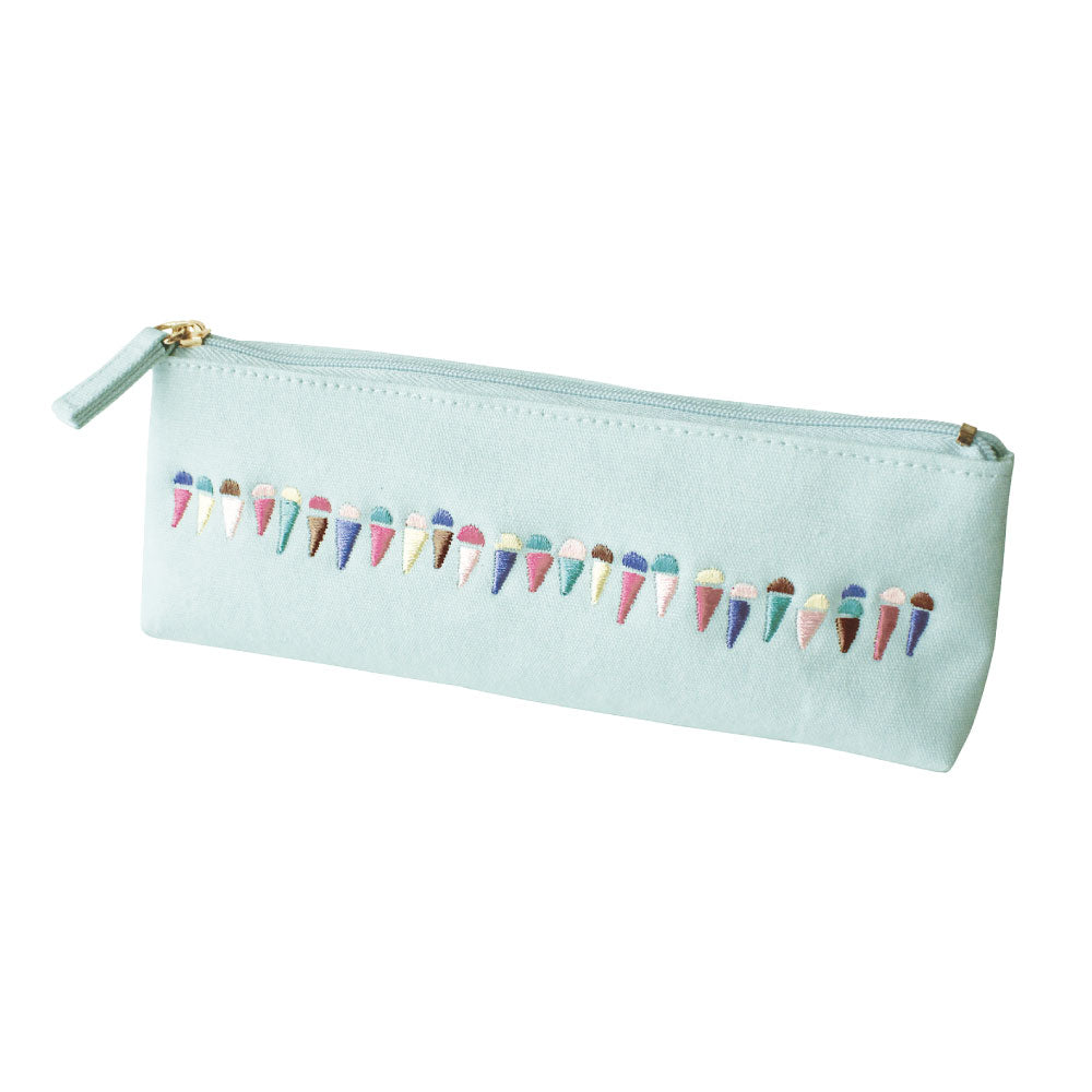 CANVAS PEN CASE キャンバスペンケース A｜おしゃれ かわいい 高校生 中学生 入学 シンプル 小物入れ キャンバス シンプル 大容量 マスターピース 刺繍 帆布｜MATOKA マトカ