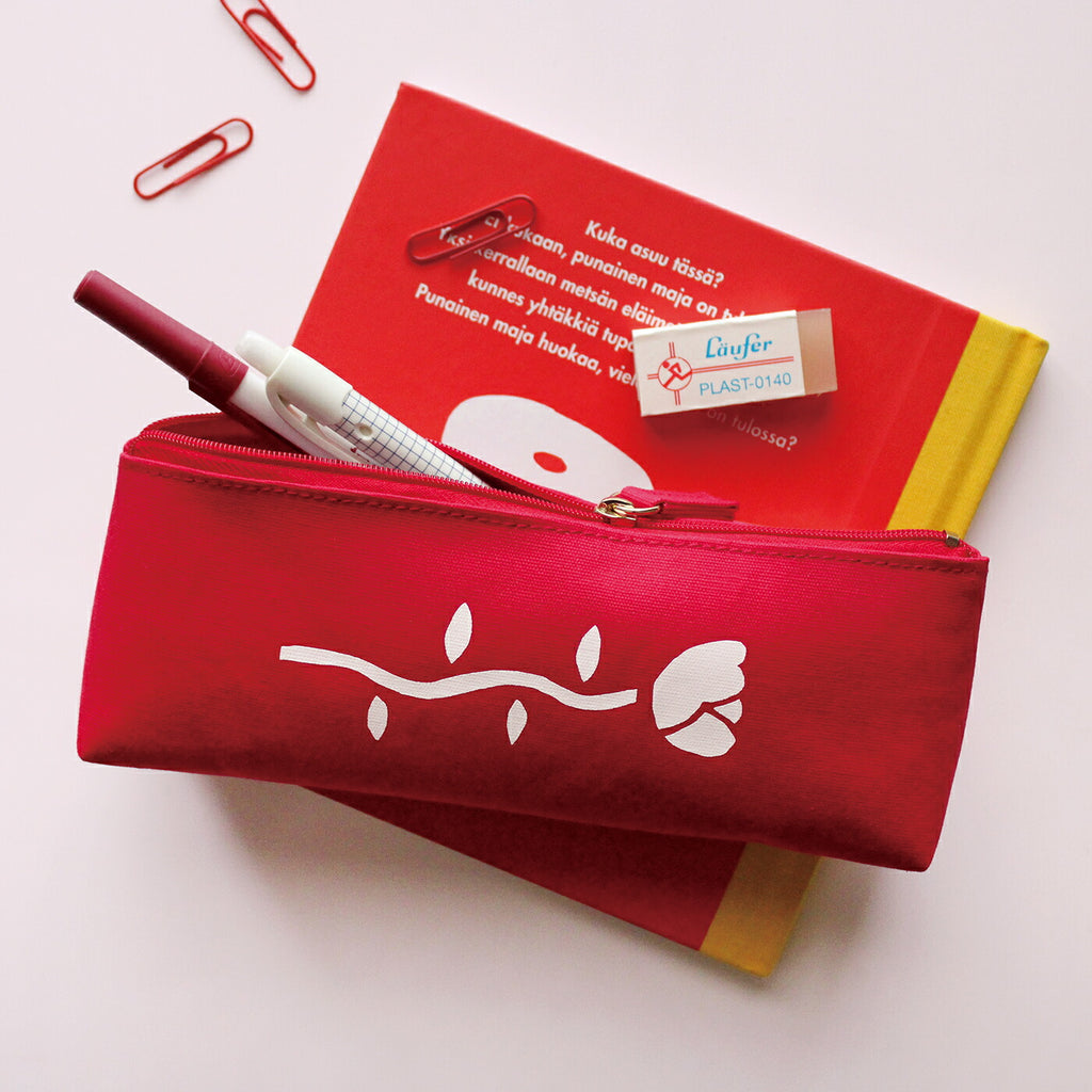 CANVAS PEN CASE キャンバスペンケース B｜おしゃれ かわいい 高校生 中学生 入学 シンプル 小物入れ キャンバス シンプル 大容量 マスターピース 刺繍 帆布 猫 犬 動物 ボルゾイ ゴリラ｜MATOKA マトカ