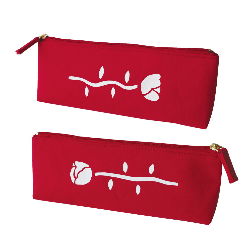 CANVAS PEN CASE キャンバスペンケース B｜おしゃれ かわいい 高校生 中学生 入学 シンプル 小物入れ キャンバス シンプル 大容量 マスターピース 刺繍 帆布 猫 犬 動物 ボルゾイ ゴリラ｜MATOKA マトカ