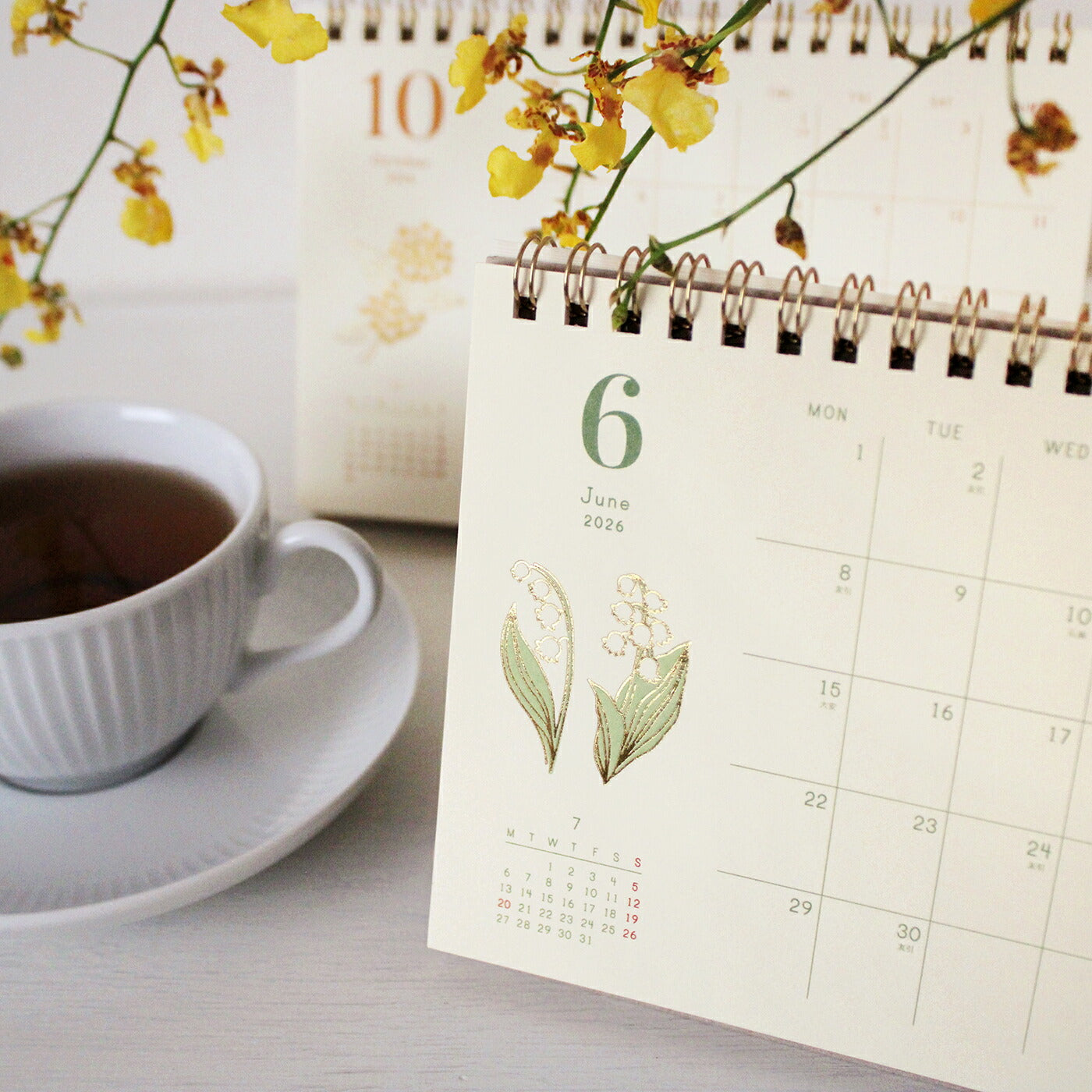 MATOKA マトカ 2026年 卓上カレンダー リングタイプ（月曜始まり）『SUCRE｜シュクレ』（CAL-154）