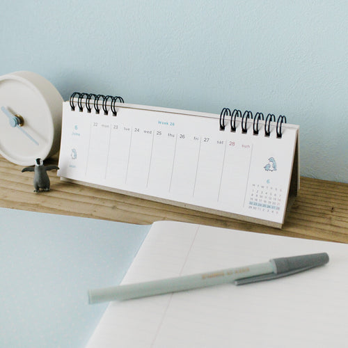 MATOKA マトカ 2026年 卓上ウィークリーカレンダー リングタイプ（月曜始まり）『MINIMINI｜ミニミニ』（CAL-165）