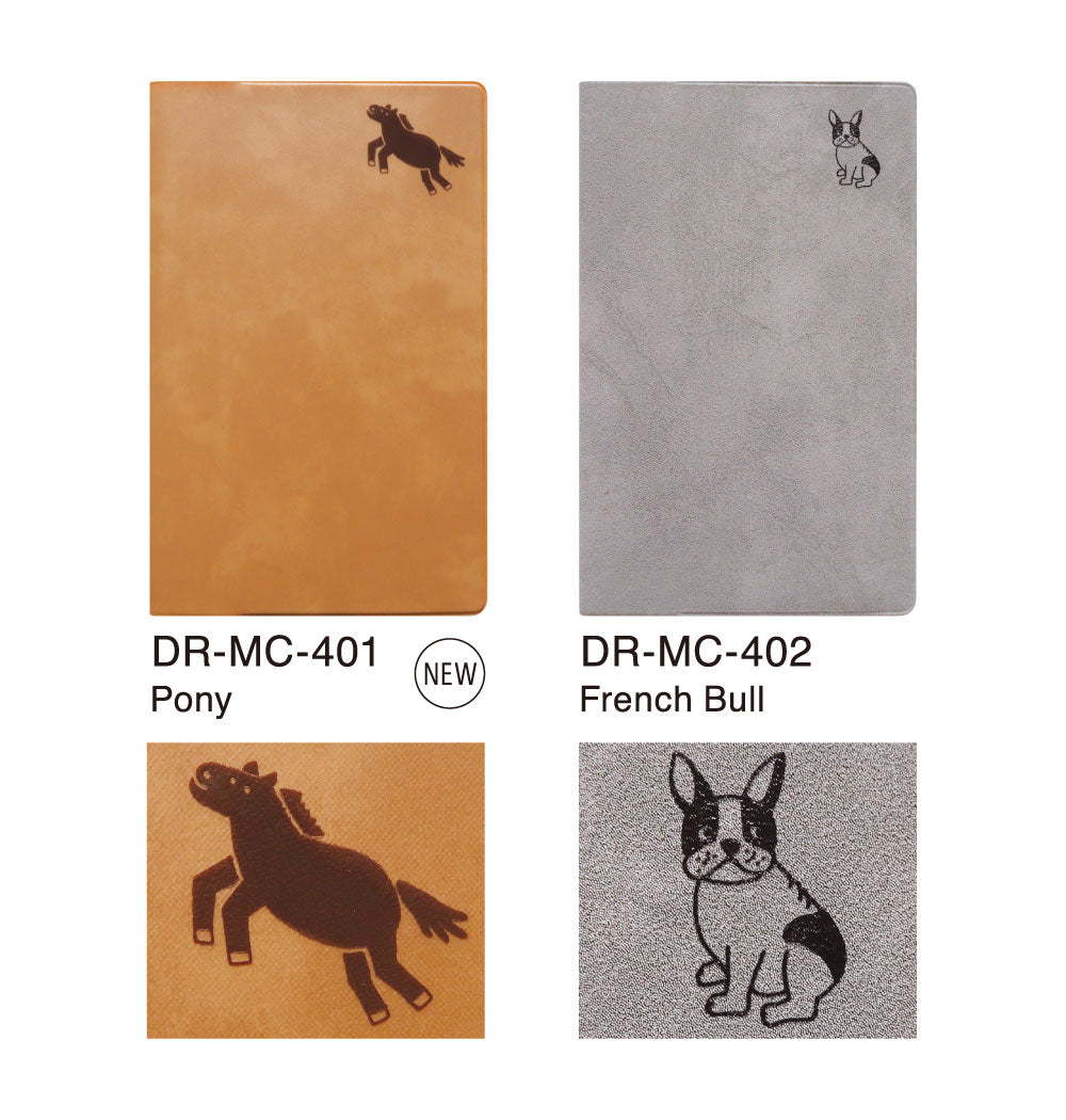 手帳 2026 マトカ 2026年1月始まり ダイアリー スケジュール帳｜新書判 コンパクトマンスリー（月間ブロック）『ブレイクタイム｜BREAK TIME』｜干支 ウマ ネコ カワウソ フレンチブル