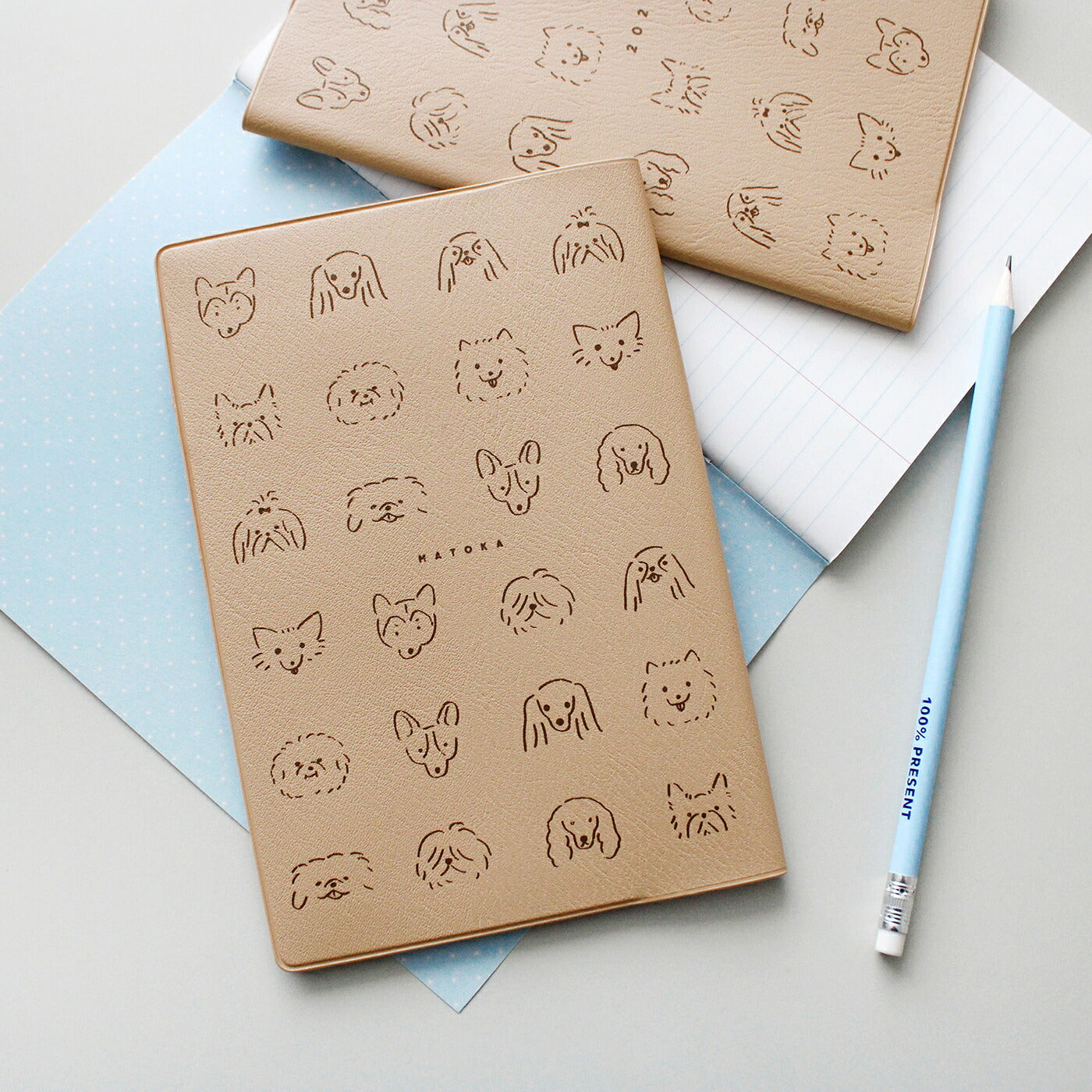 手帳 2026 マトカ 2026年1月始まり ダイアリー スケジュール帳｜B6サイズ マンスリー・フルカラー（月間ブロック）『ドギー｜DOGGY』イヌ いぬ 犬 ドッグ