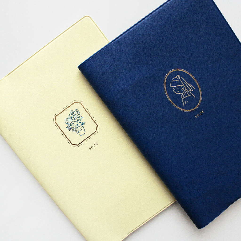 手帳 2026 マトカ 2026年1月始まり ダイアリー スケジュール帳｜B6サイズ マンスリー・フルカラー（月間ブロック）『ミュージアム｜MUSEUM』フェルメール ゴッホ 絵画