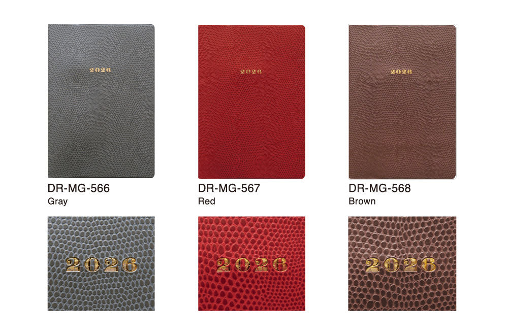 手帳 2026 マトカ 2026年1月始まり ダイアリー スケジュール帳｜B6サイズ マンスリー・スタンダード（月間ブロック）『ラケルタ｜LACERTA』トカゲ