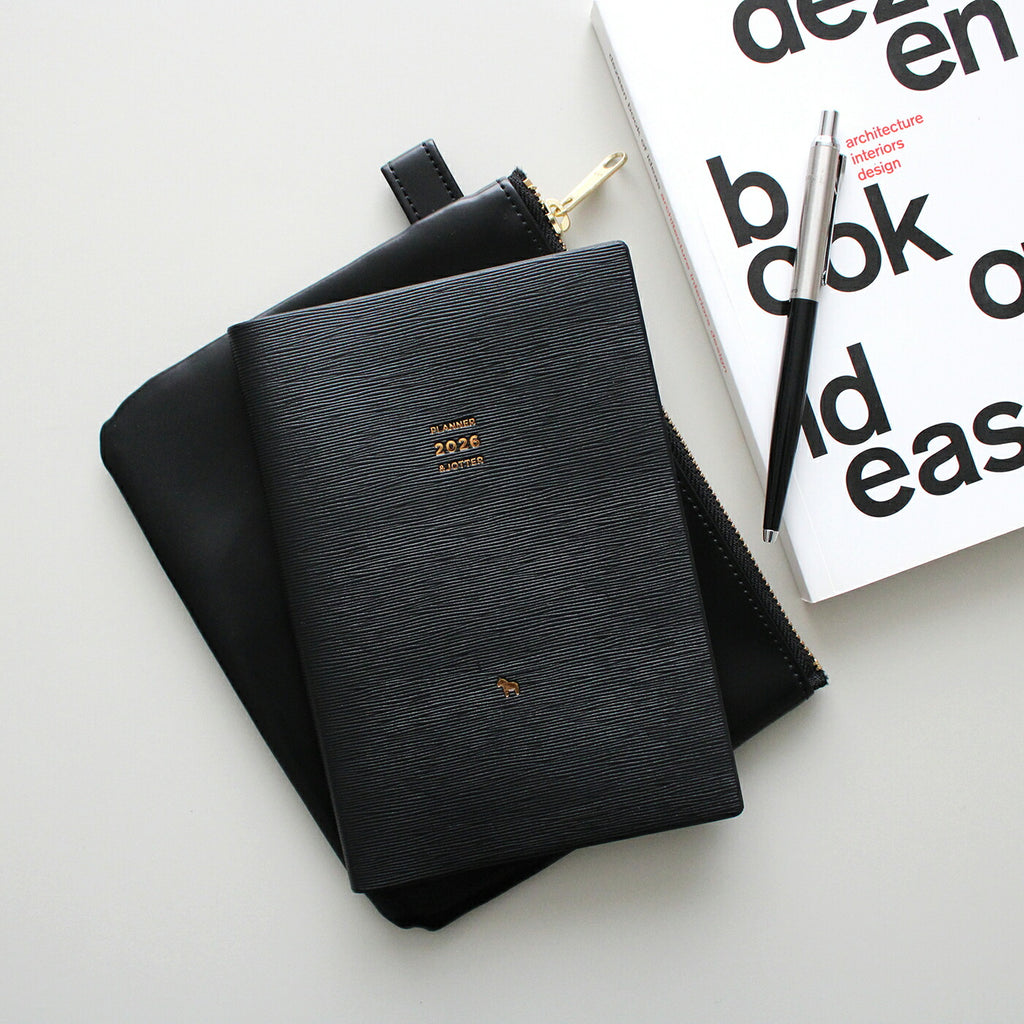 手帳 2026 マトカ 2026年1月始まり ダイアリー スケジュール帳｜B6サイズ ウィークリー・レフト式（週間ホリゾンタル）『コンピス｜KOMPIS』干支 ウマ 午 馬