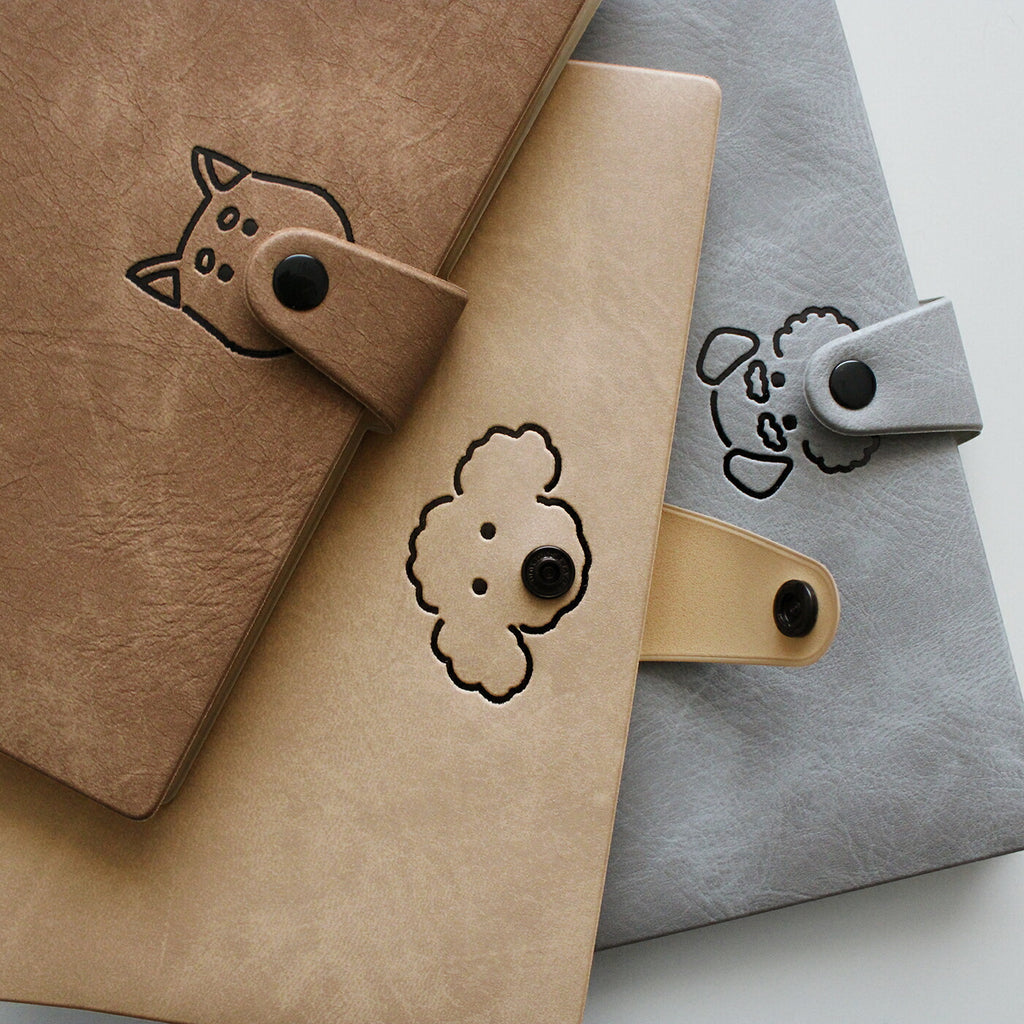 手帳 2026 マトカ 2026年1月始まり ダイアリー スケジュール帳｜B6サイズ ウィークリー・ブロック式（週間ブロック・日記帳）『ボタンワンコ｜BUTTON DOG』プードル 柴犬 シュナウザー